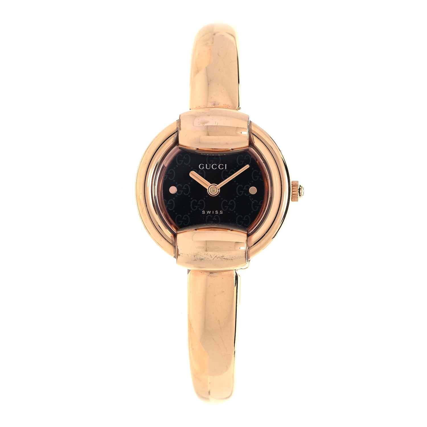 GUCCI Stainless Steel 25mm 1400L Quartz Watch Black 865646