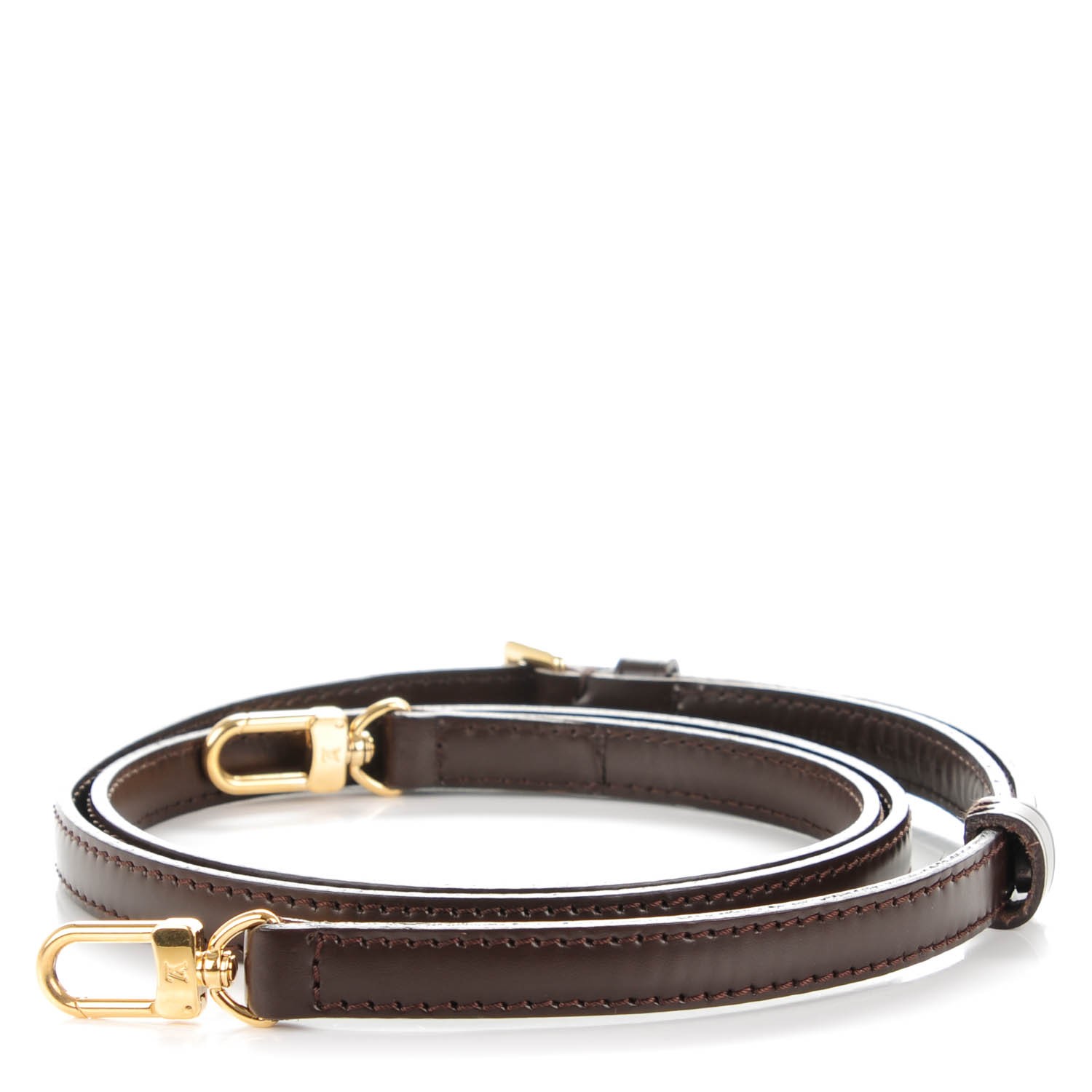 LOUIS VUITTON ショルダーストラップ モノグラム レザー ブラウン