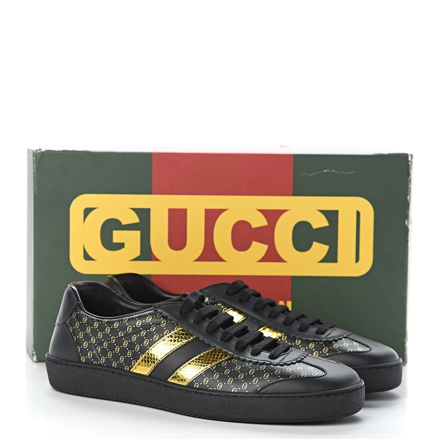 GUCCI X DAPPER DAN Calfskin Laminated Ayers GG Micro