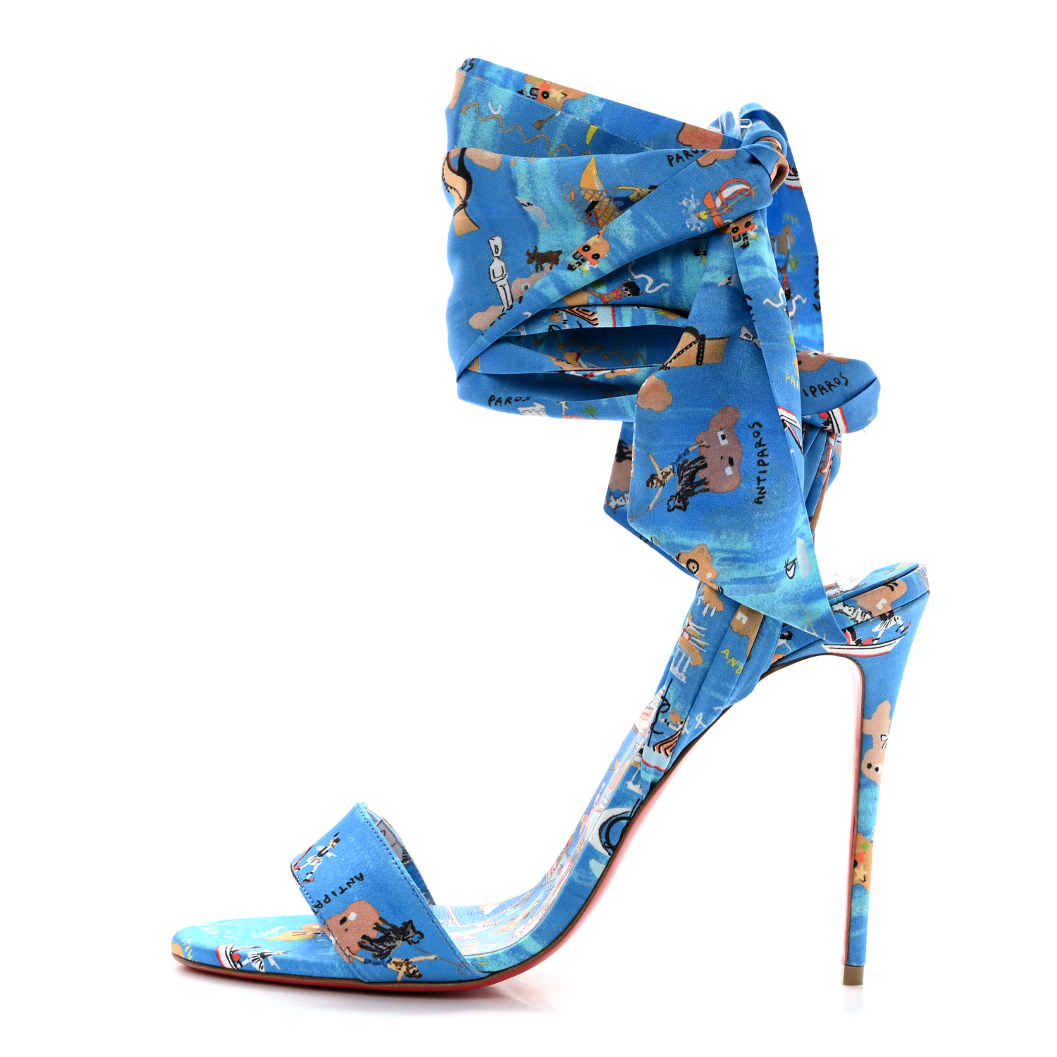 CHRISTIAN LOUBOUTIN Crepe Satin Greekaba Du Desert 100