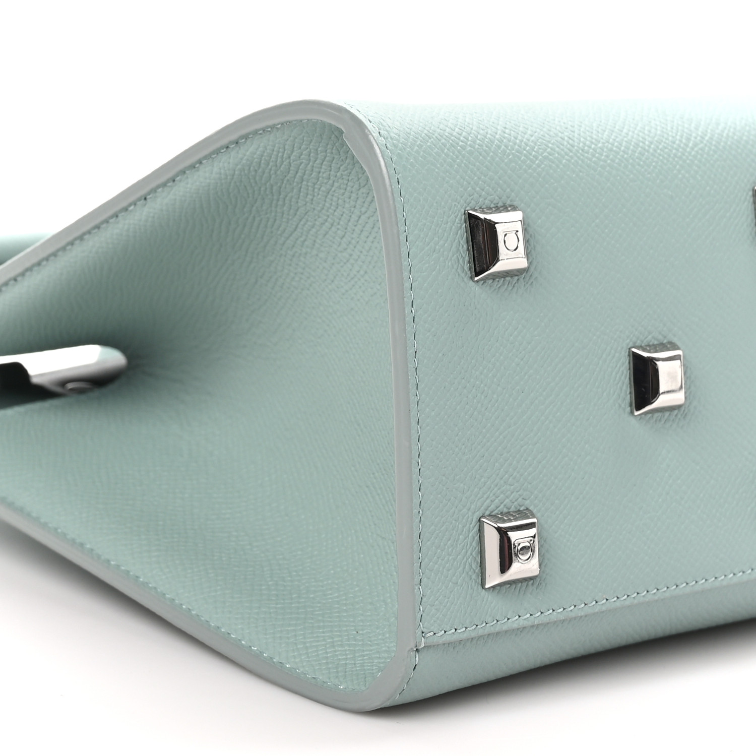 SALVATORE FERRAGAMO Hammered Calfskin Small The Studio Box