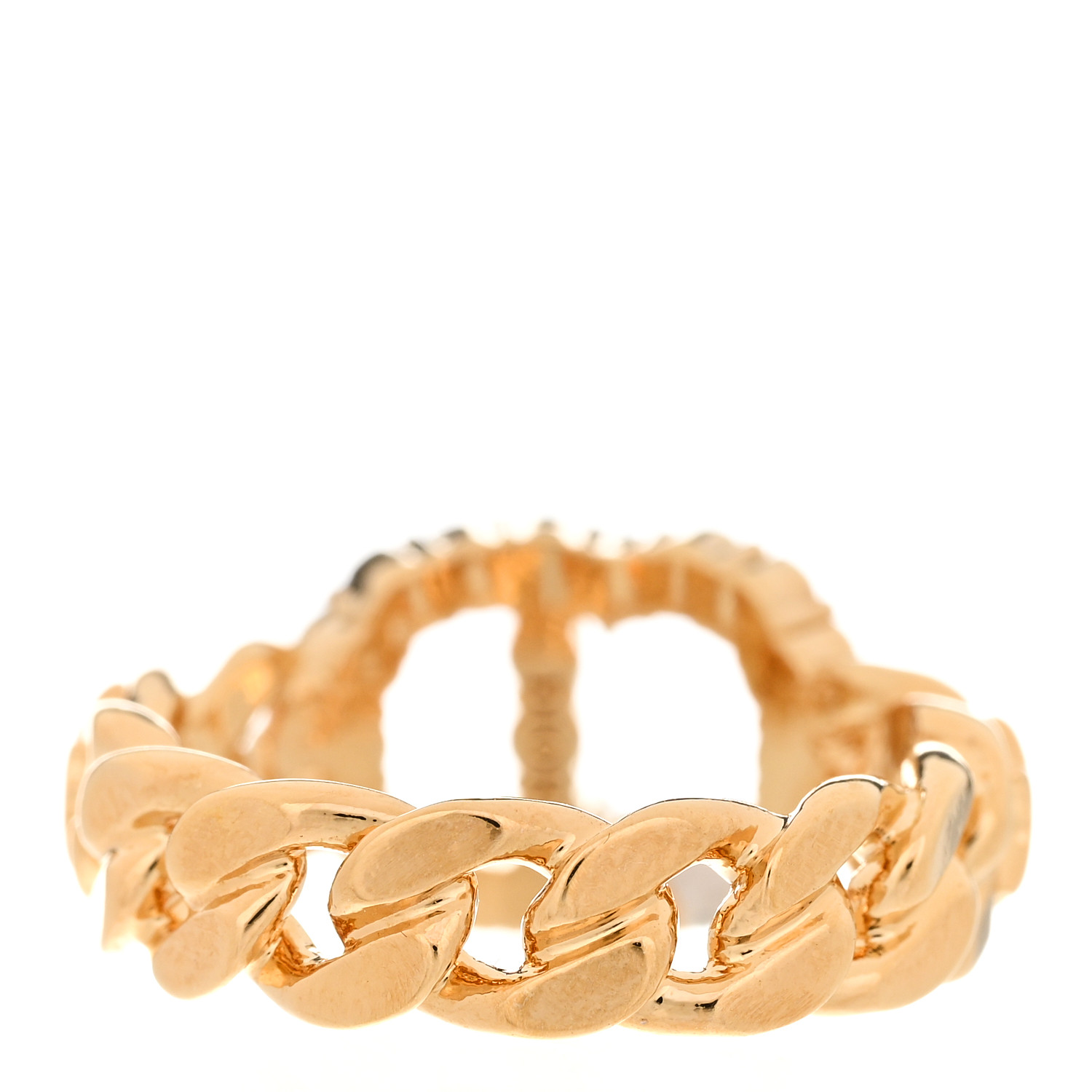 Christian Dior リング K18YG 4804425M0002 CHRISTIAN DIOR Metal Crystal CD Ring 50 5.25 Gold 1436534