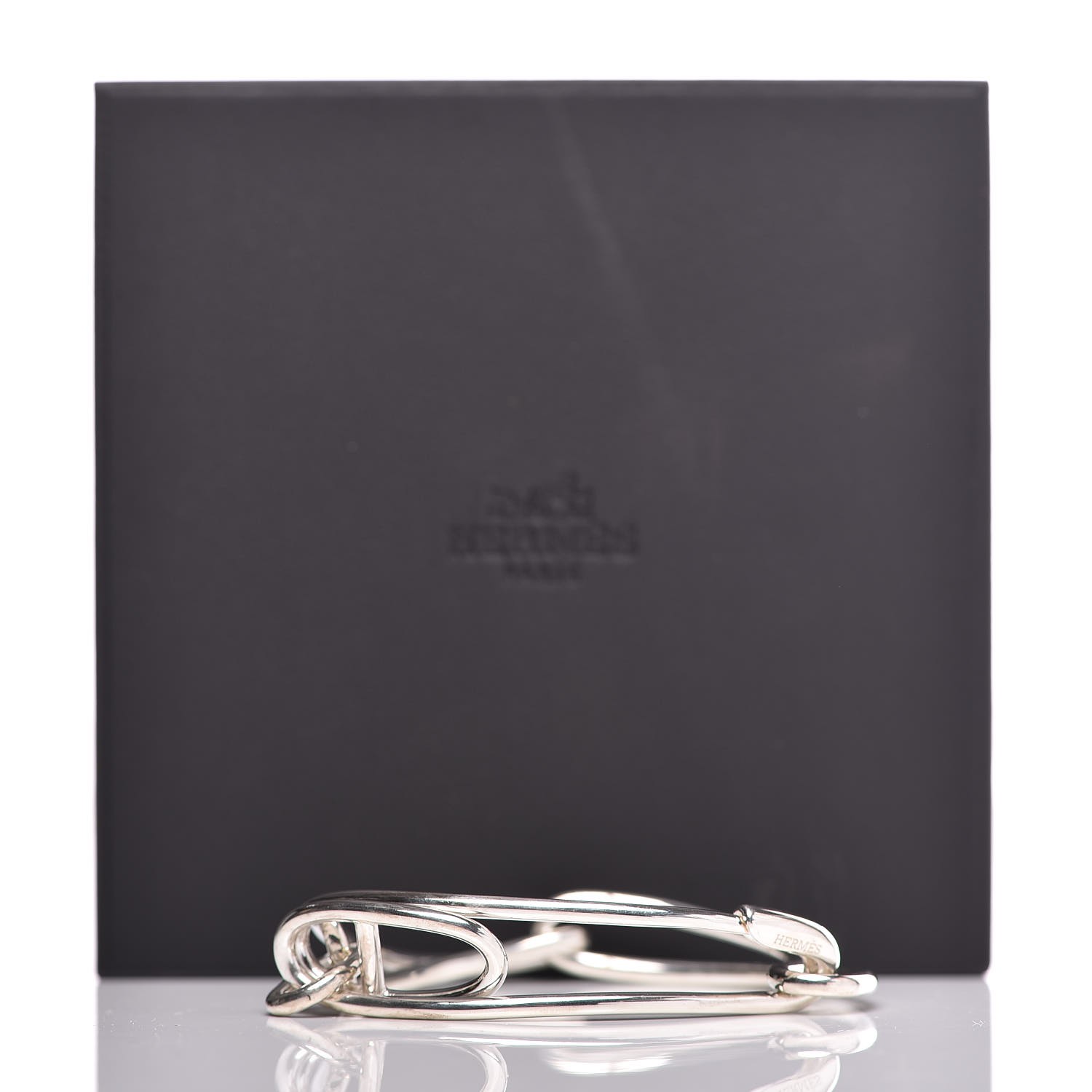 HERMES Sterling Silver Chaine d'Ancre Punk Bracelet SH