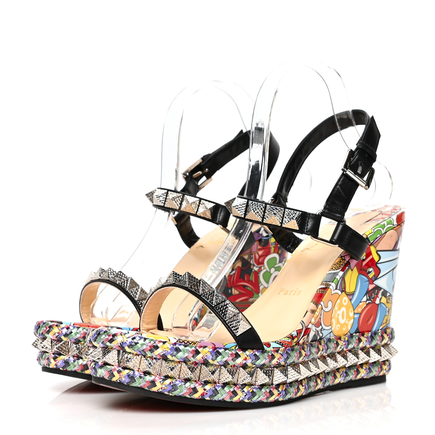 CHRISTIAN LOUBOUTIN Patent Calfskin Super Loubi Print