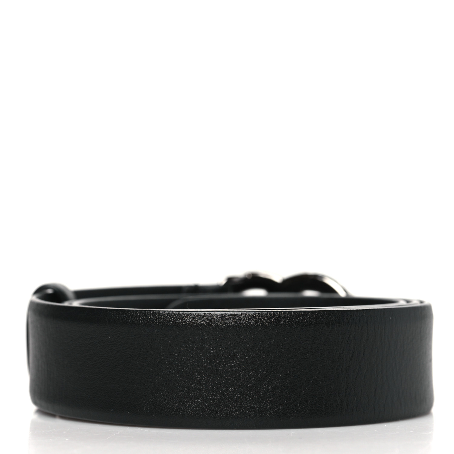 ま*ん様 CHANELストーン付き 本革ベルト黒 CHANEL Calfskin Pearl Crystal CC Belt 85 34 Black 1703799