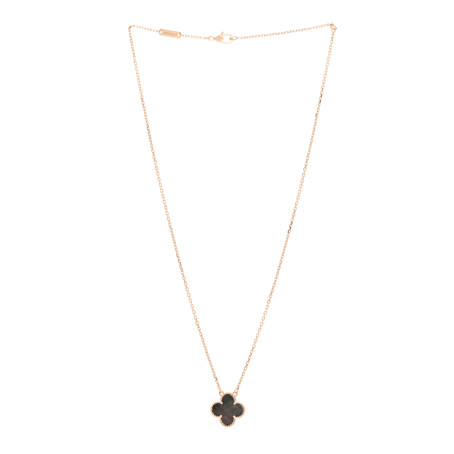 VAN CLEEF & ARPELS 18K Rose Gold Gray Mother of Pearl