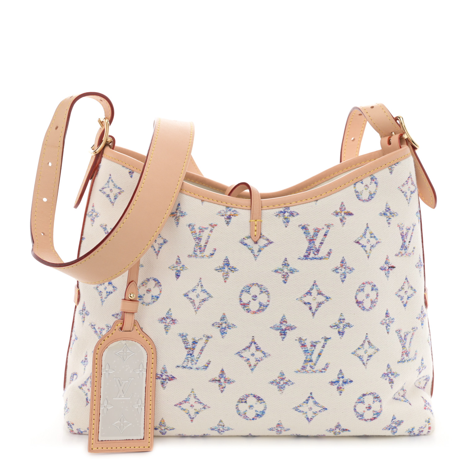 LOUIS VUITTON Monogram Jacquard CarryAll PM Multicolor Beige