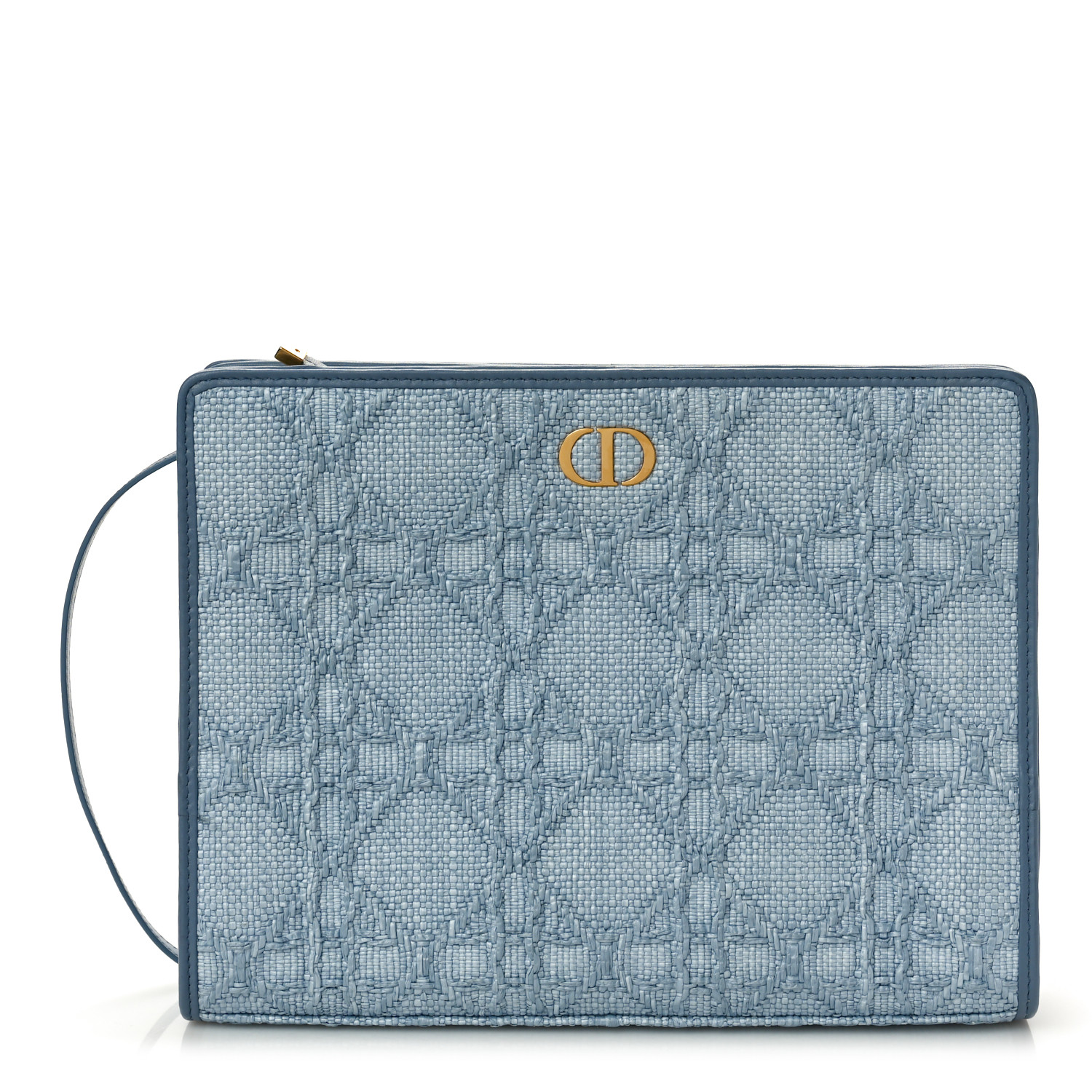 CHRISTIAN DIOR Raffia Cannage 30 Montaigne Dea Pouch