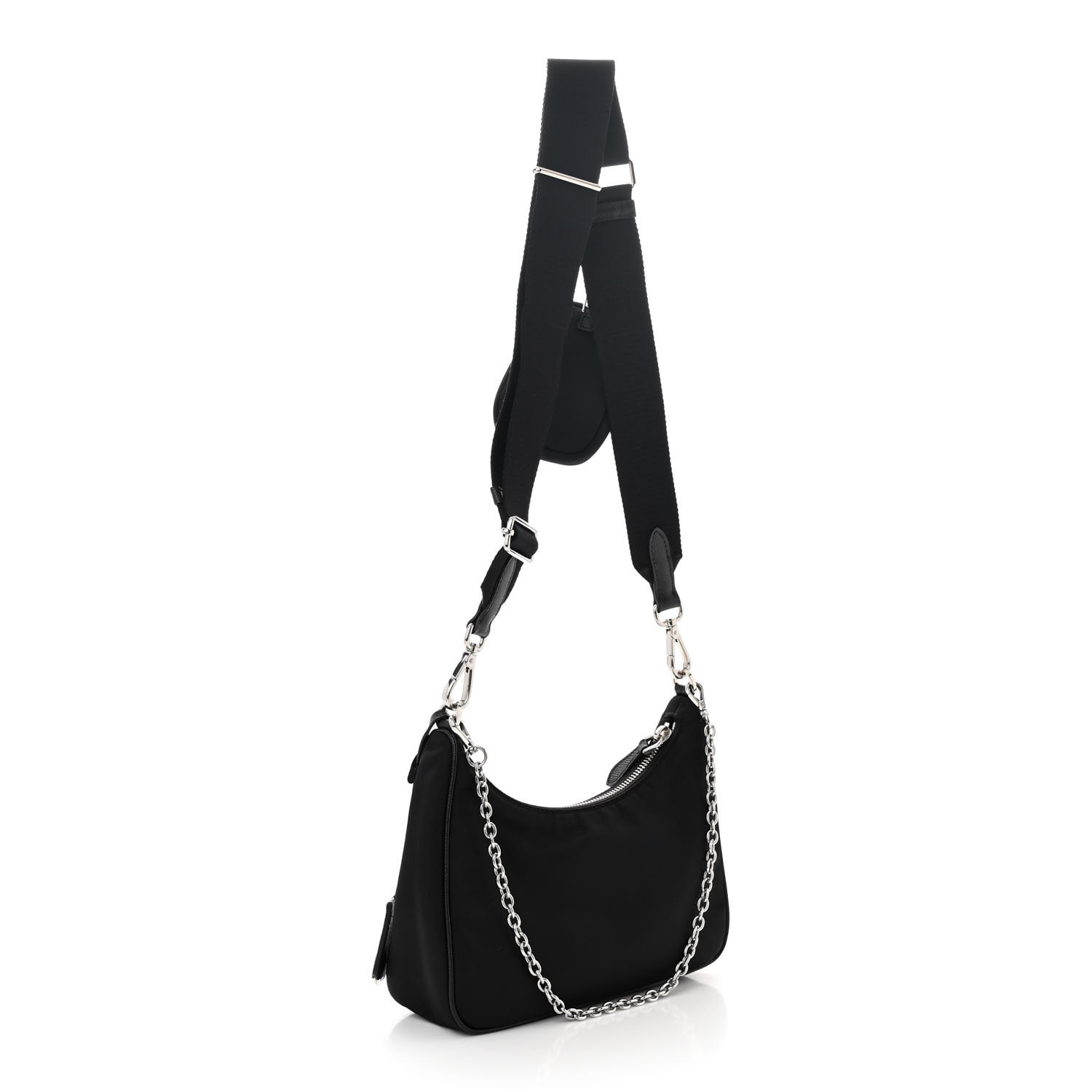 ショルダーバッグ・ポシェット PRADA PRADA RE-EDITION 2005 SHOULDER BAG IN RE-NYLON Black Prada Re-Edition 2005 Re-Nylon bag | PRADA