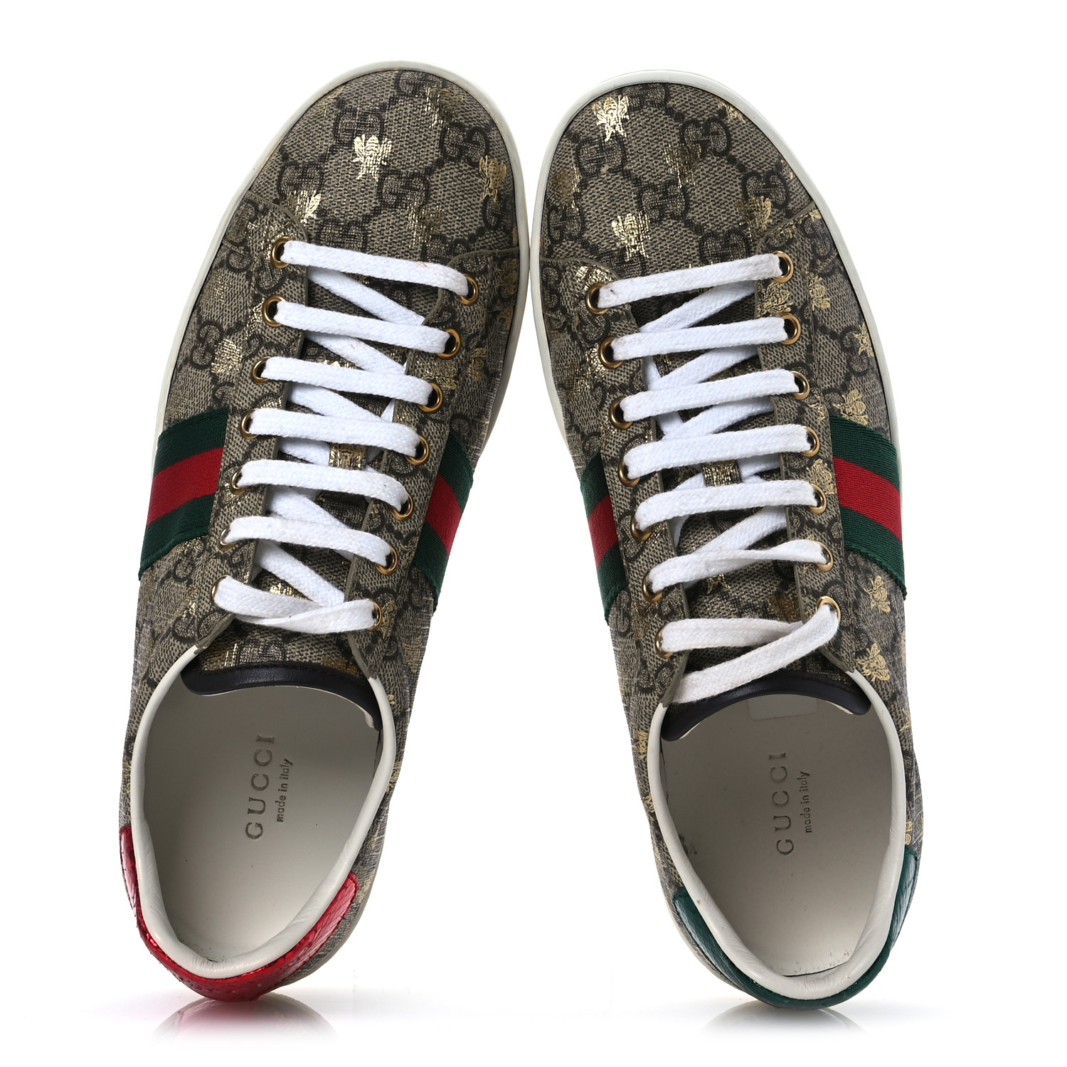 mochaページ③ GUCCI GG Supreme Monogram Bees Ayers Web Womens Ace Sneakers