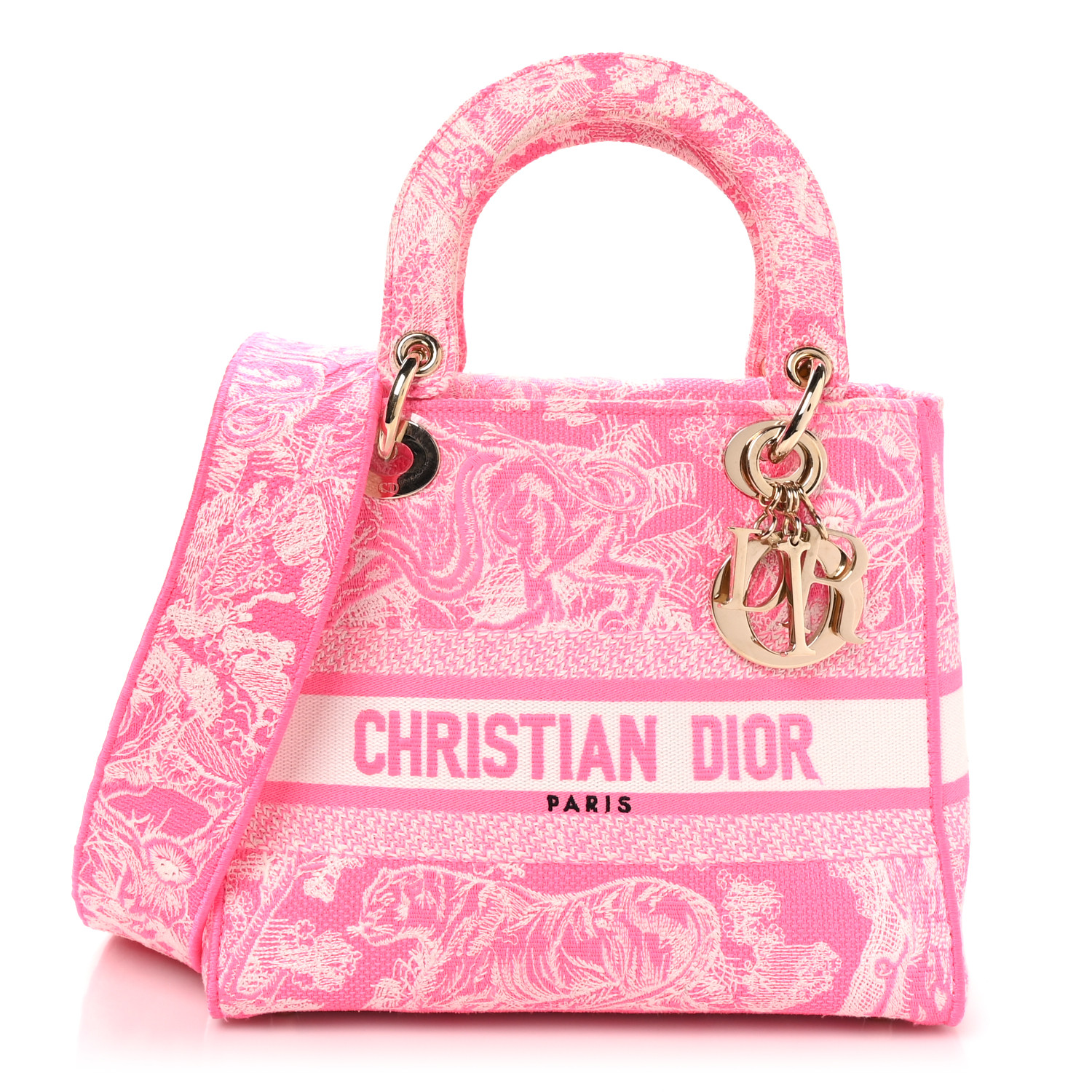 CHRISTIAN DIOR エコバッグ ピンク 花柄 美品 希少 Dior 花柄 ピンク トロッター ハンドバッグ