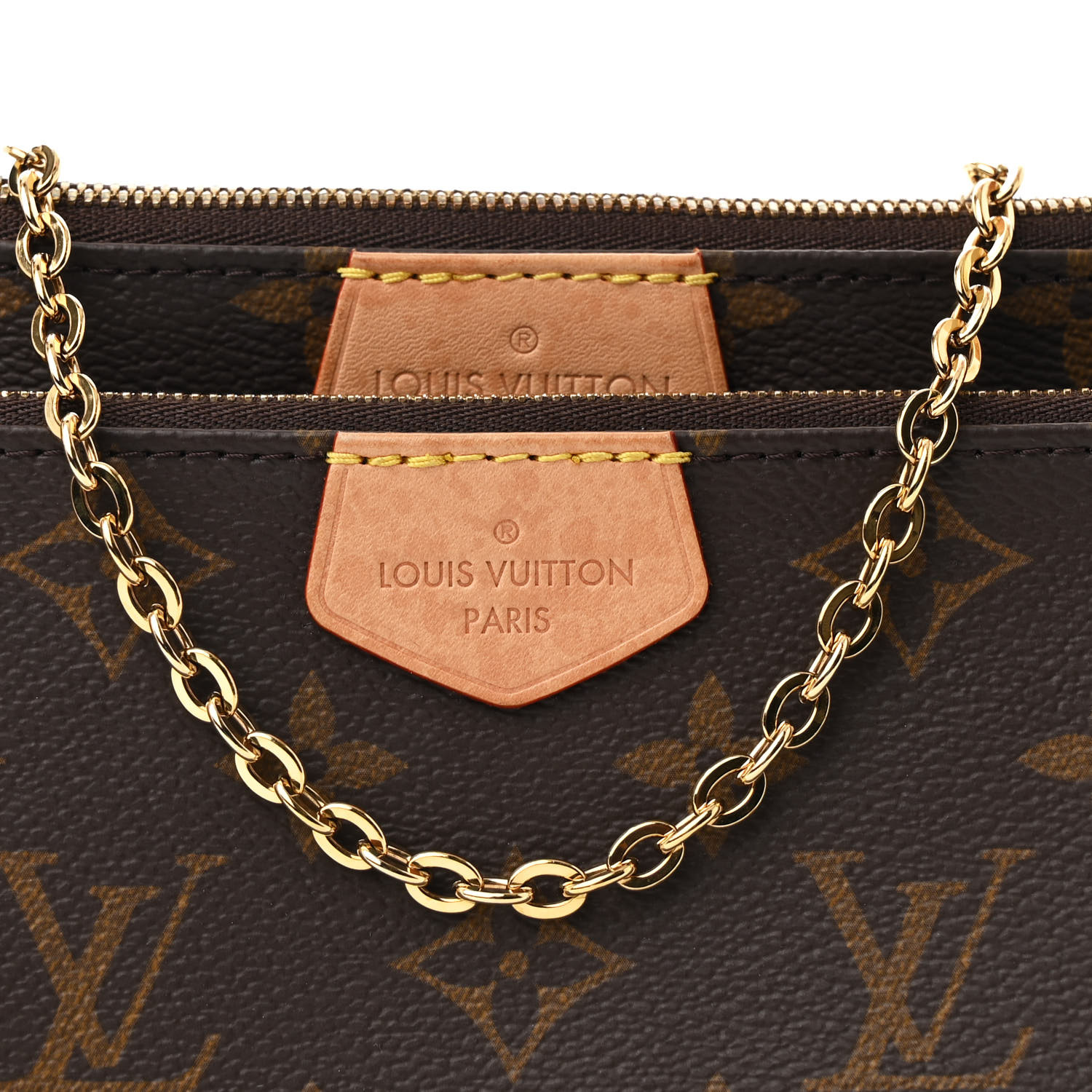 LOUIS VUITTON Monogram Multi Pochette Accessories Rose Clair
