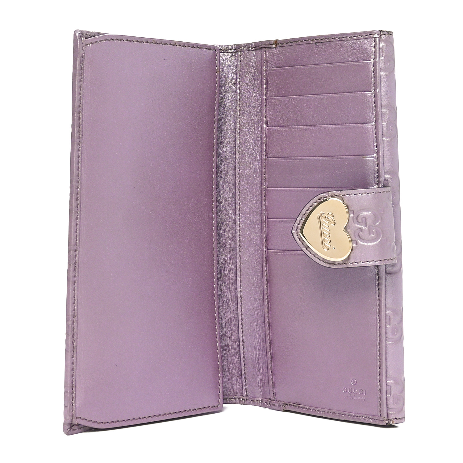 初期 KMRii studs leather amethyst wallet Kmrii kmrii wallet - Gem