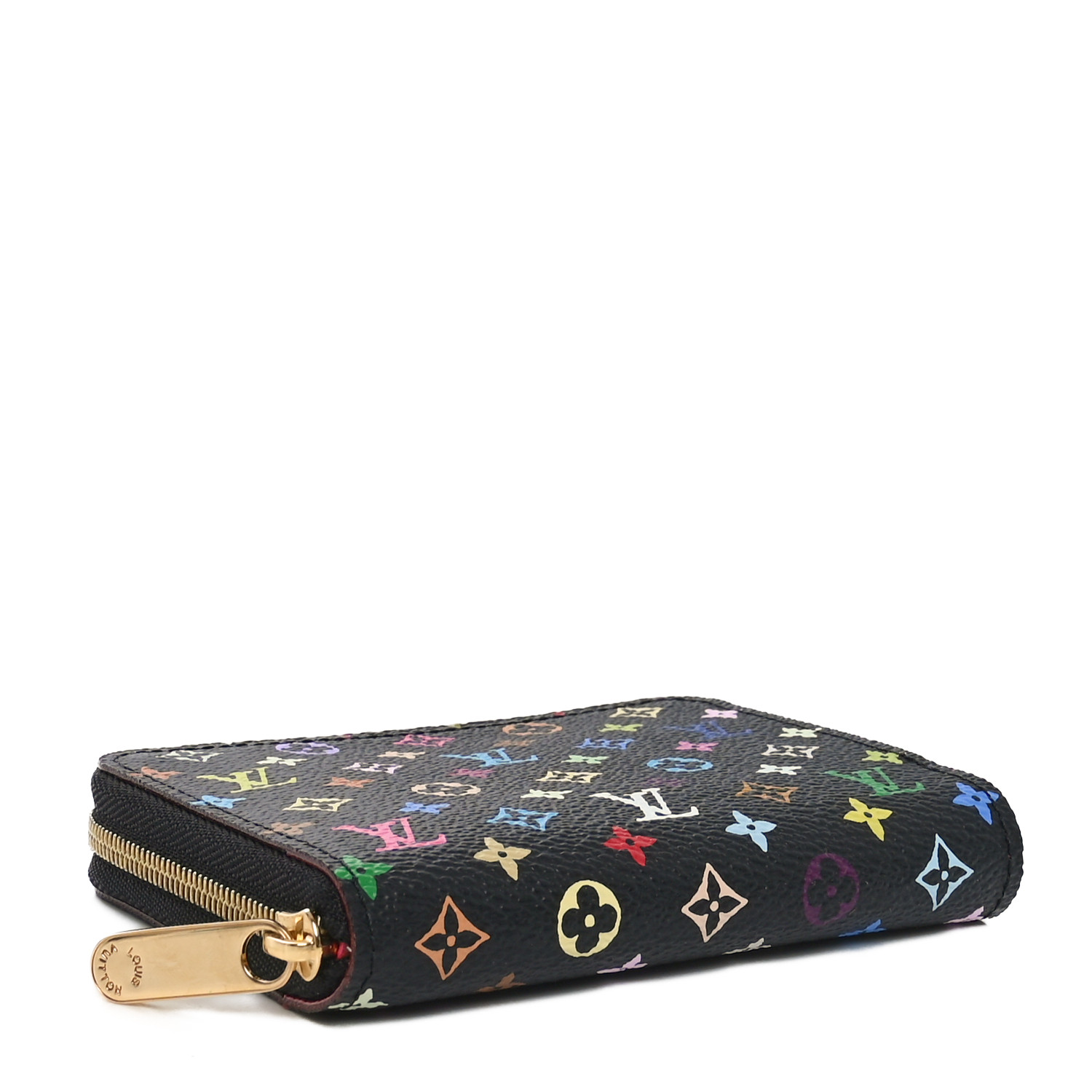 ルイページ LOUIS VUITTON Monogram Multicolor Zippy Coin Purse Black