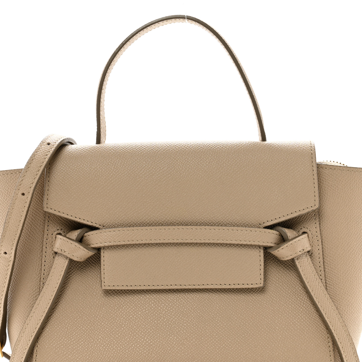 CELINE Grained Calfskin Nano Belt Bag Light Taupe 1694604
