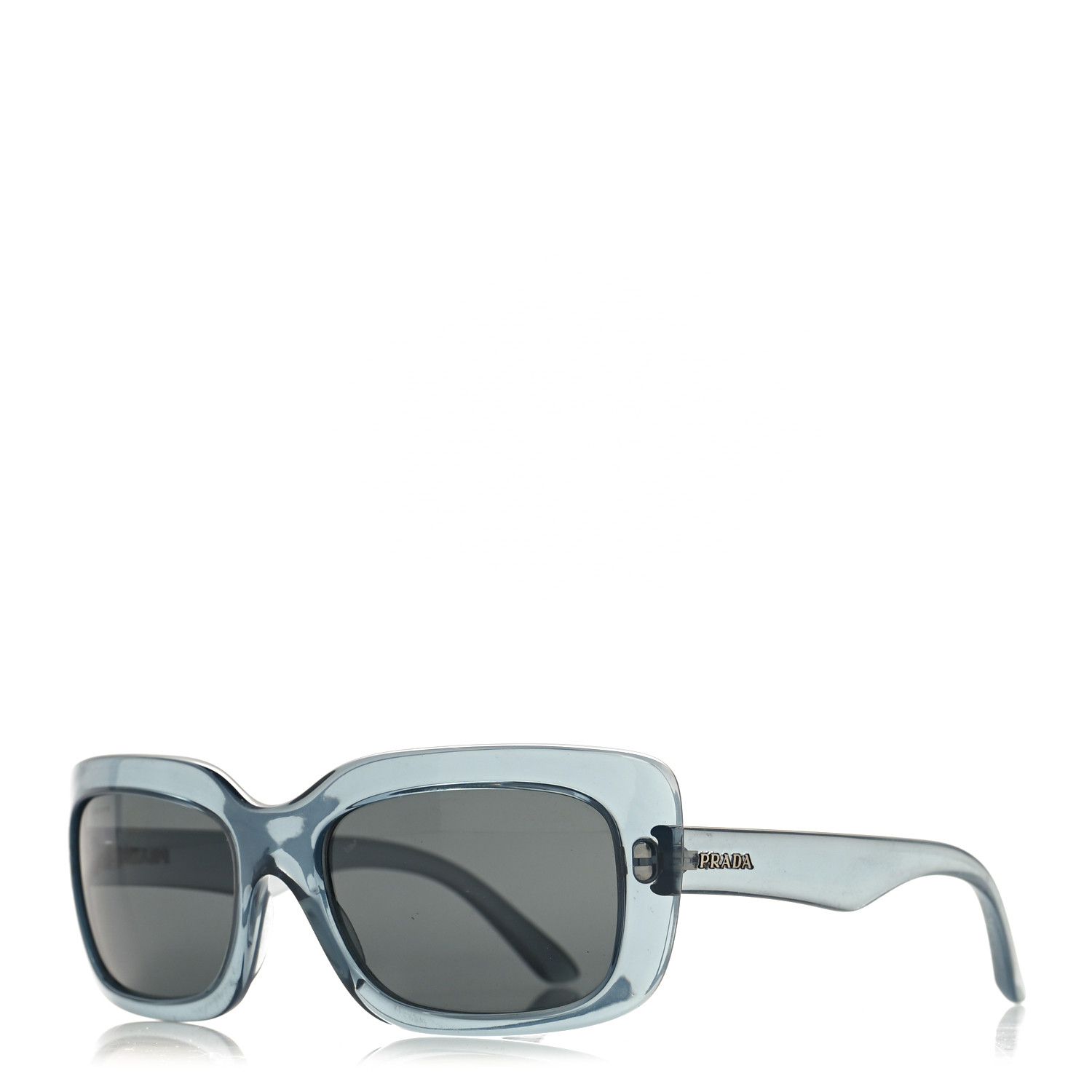 サングラス PRADA Transparent Acetate Sunglasses Prada PR 02ZS S (52 - 20) with Blue lenses and Grey frame