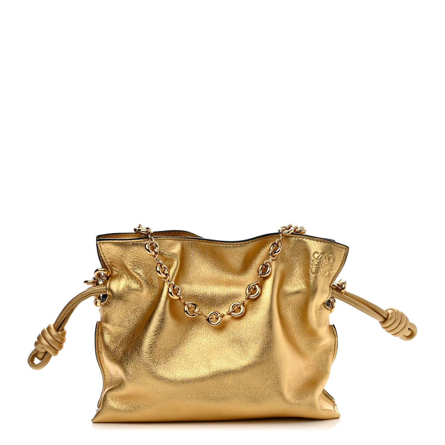 【美品】LOEWE ゴールド LOEWE ロエベ ゴールド ブローチ
