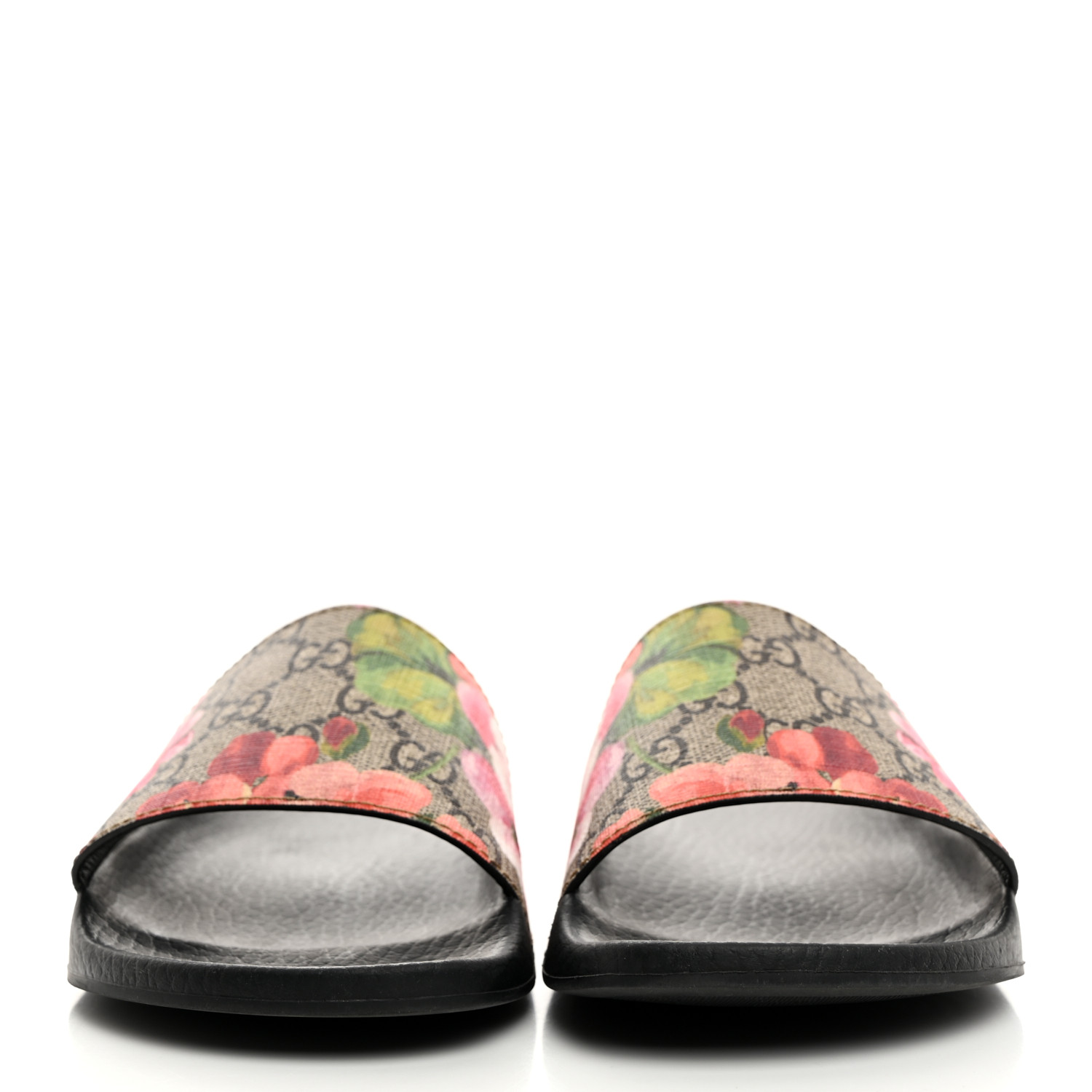 【GUCCI】 GG Supreme Strawberry Slide Sandals Gucci GG Supreme Strawberry Slides - Canvas - 35 – MAC AND LOU