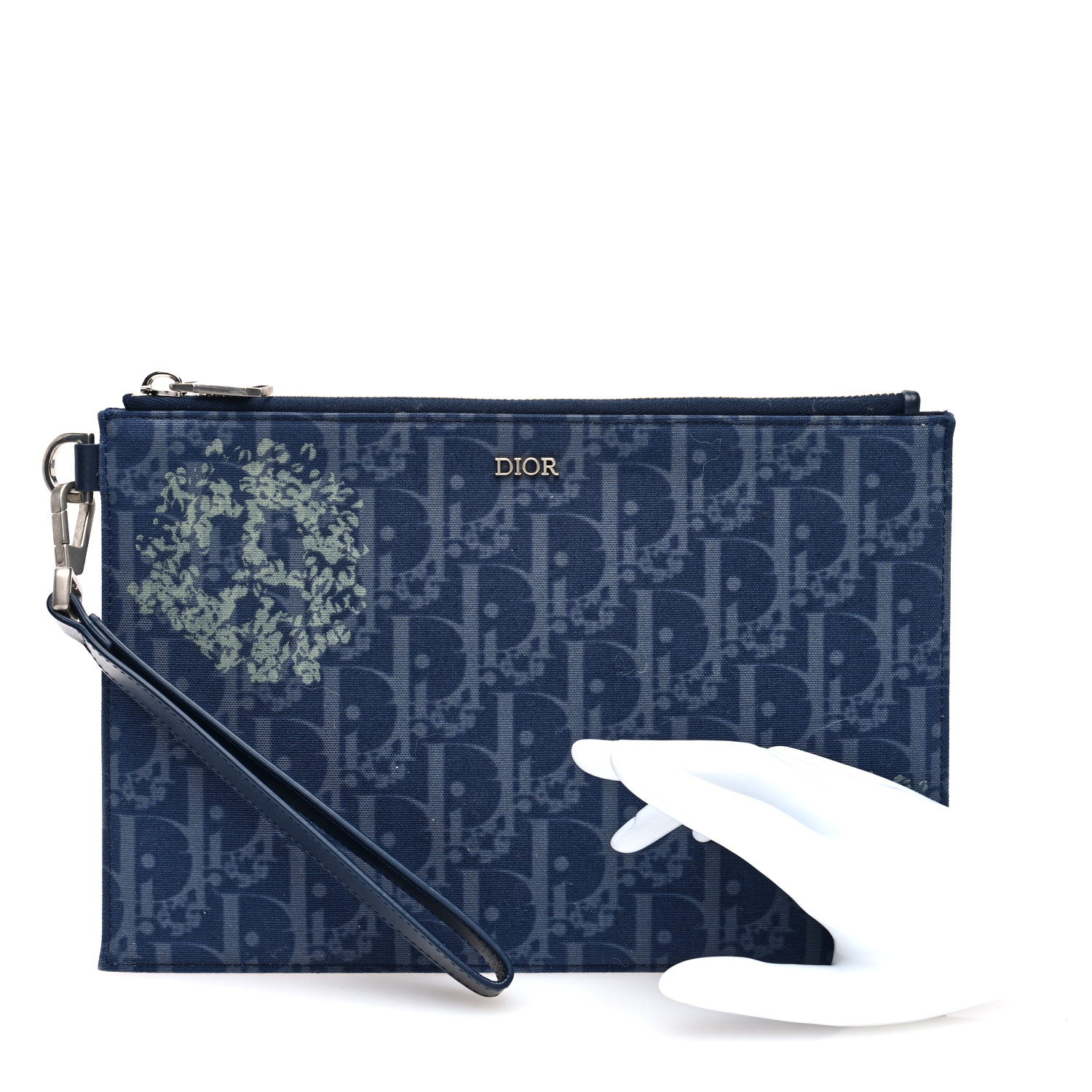 DIOR X ティアーズ デニム A5 オブリーク ポーチ d638a18c0a4cae9b3e61e5754ed742