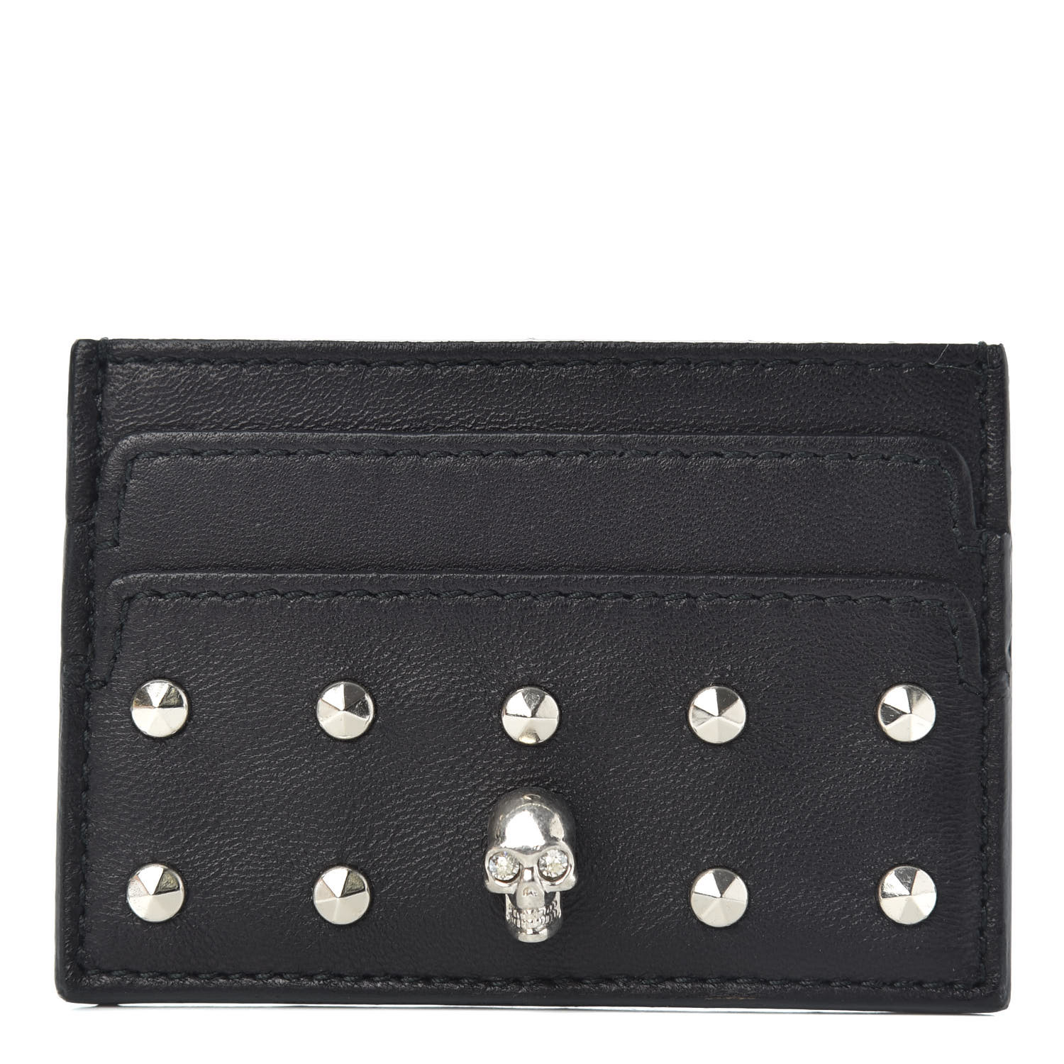 [Alexander McQueen] Skull Card Holder - Black ☆送料込☆ eCom-8361381AAVB1064_F.jpg?v=3