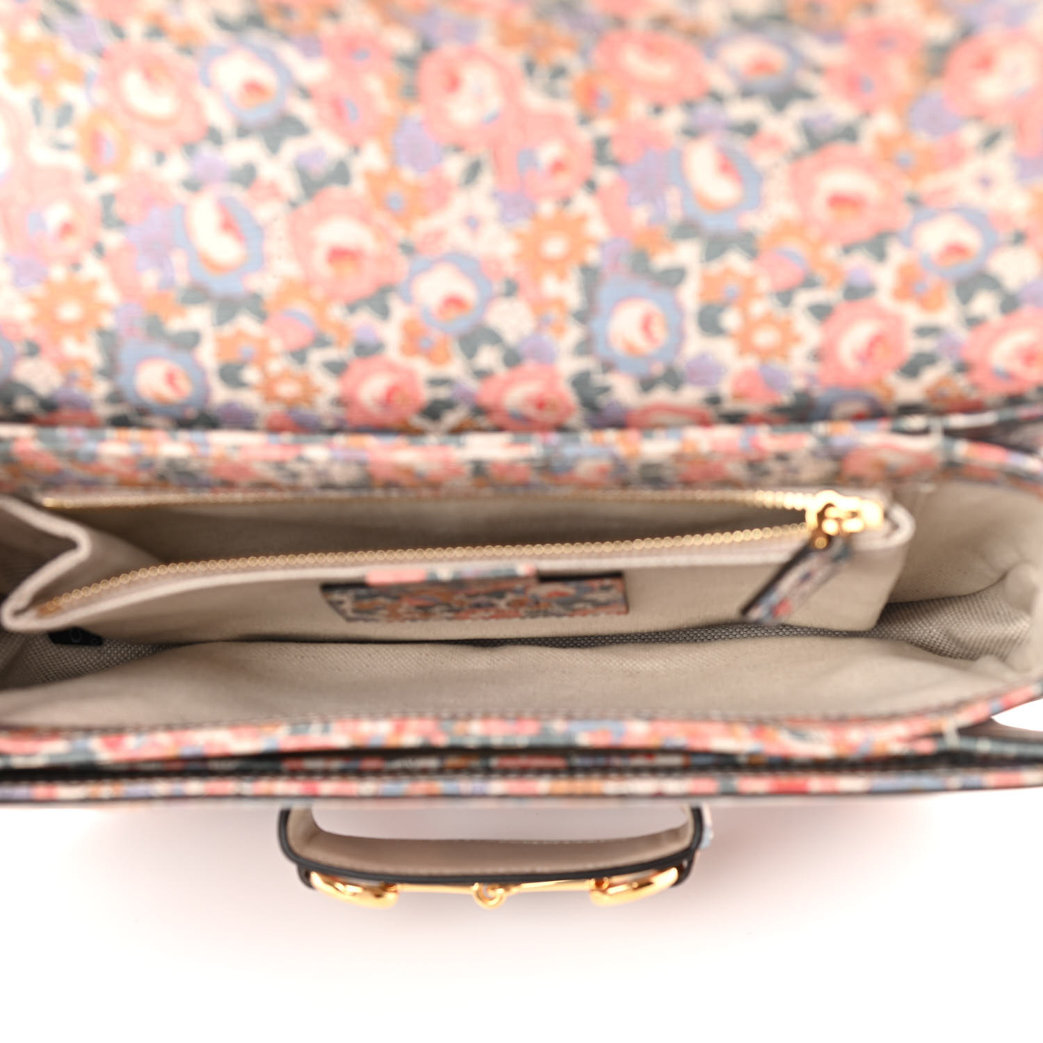 GUCCI X LIBERTY OF LONDON Textured Calfskin Infinity Abbey