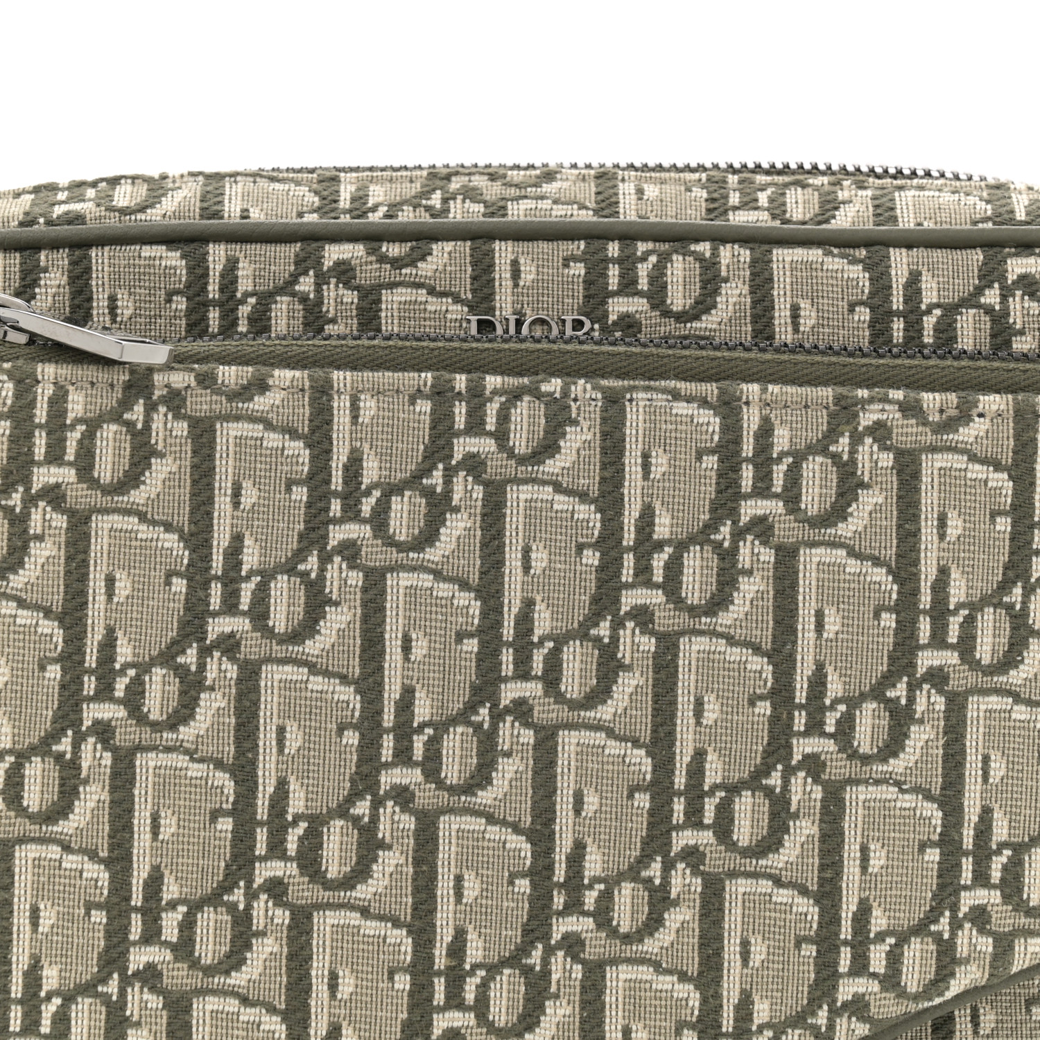 CHRISTIAN DIOR Oblique Saddle Triple Pouch Green 1668585