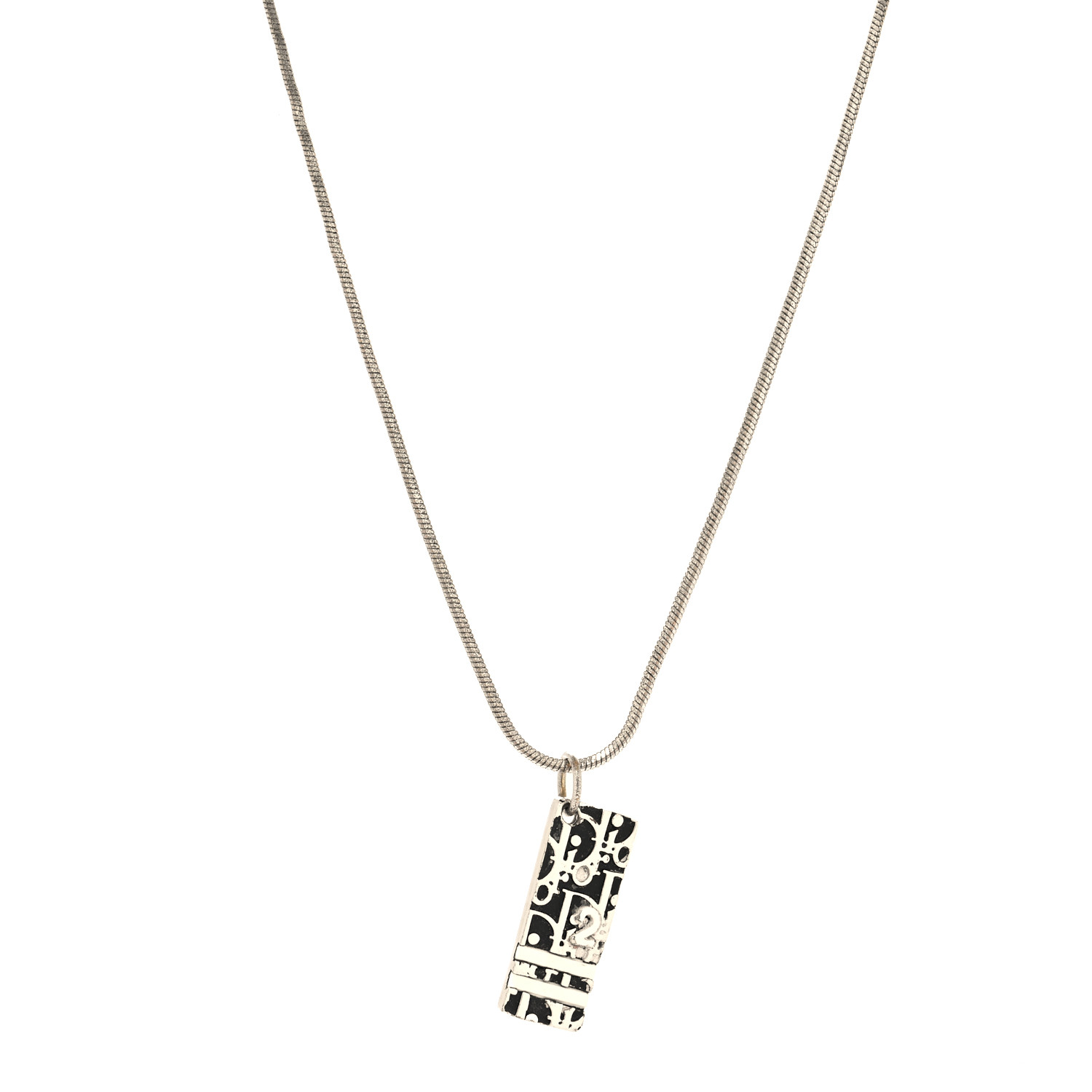 アクセサリー Christian Dior Trotter Silver Necklace Christian Dior Trotter Necklace Silver x Blue Women | eBay