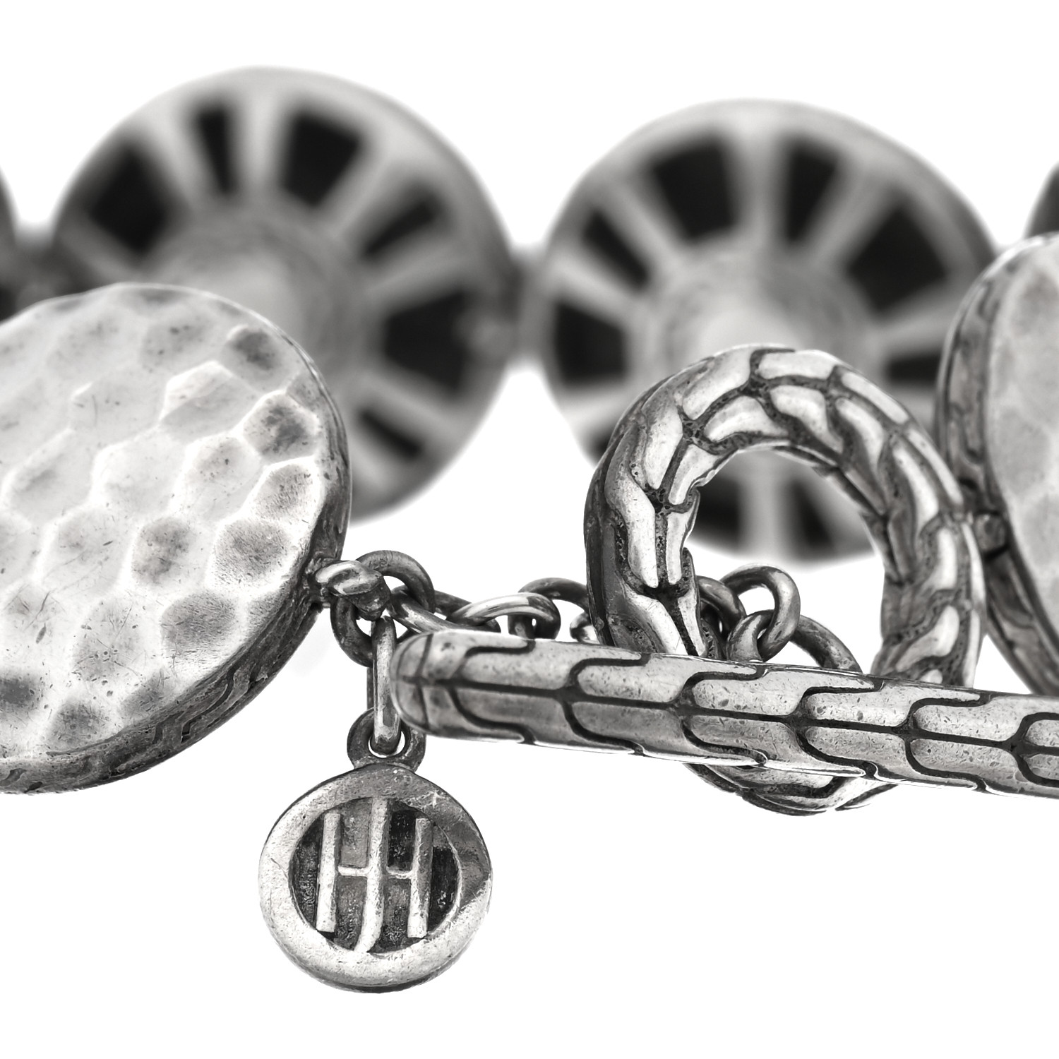 JOHN HARDY Sterling Silver Palu Hammered Dot Link Bracelet