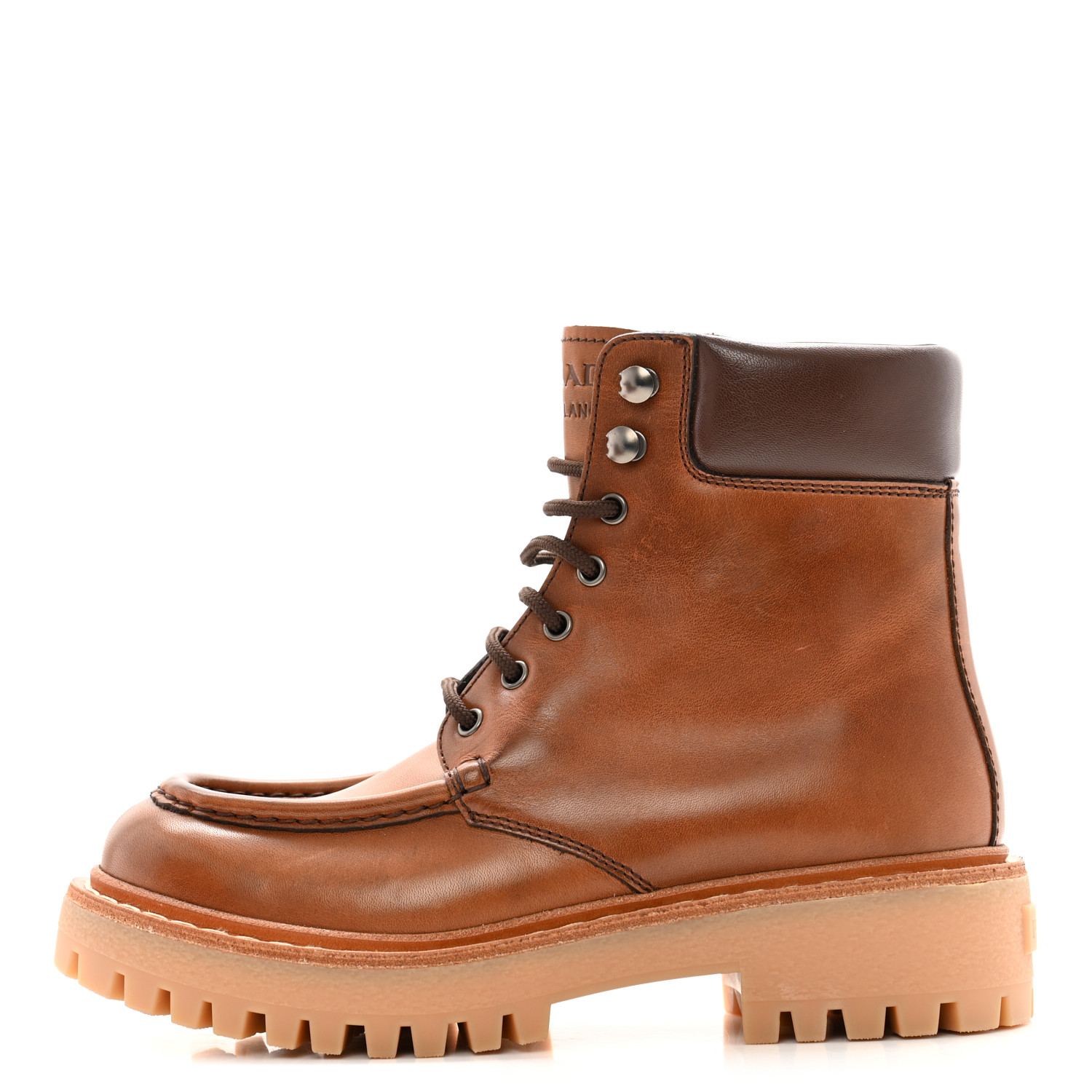 パンプス PRADA LACED MOCCASINS IN COGNAC LEATHER Prada Laced moccasins in cognac leather | TheDoubleF