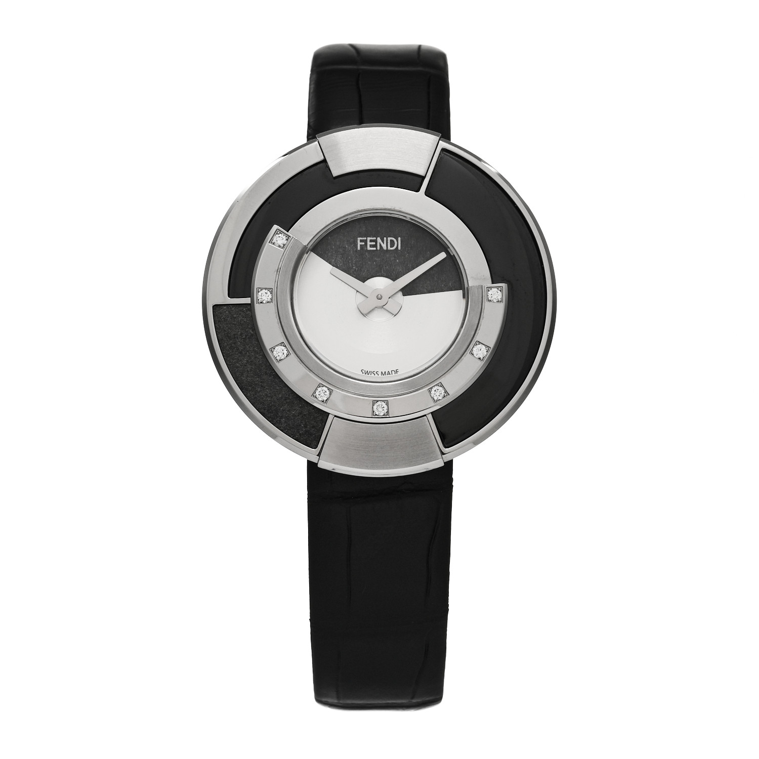 【FENDI】ポリクロミア ダイヤモンド 腕時計 アリゲーター 38mm FENDI Stainless Steel Alligator Diamond 38mm Policromia
