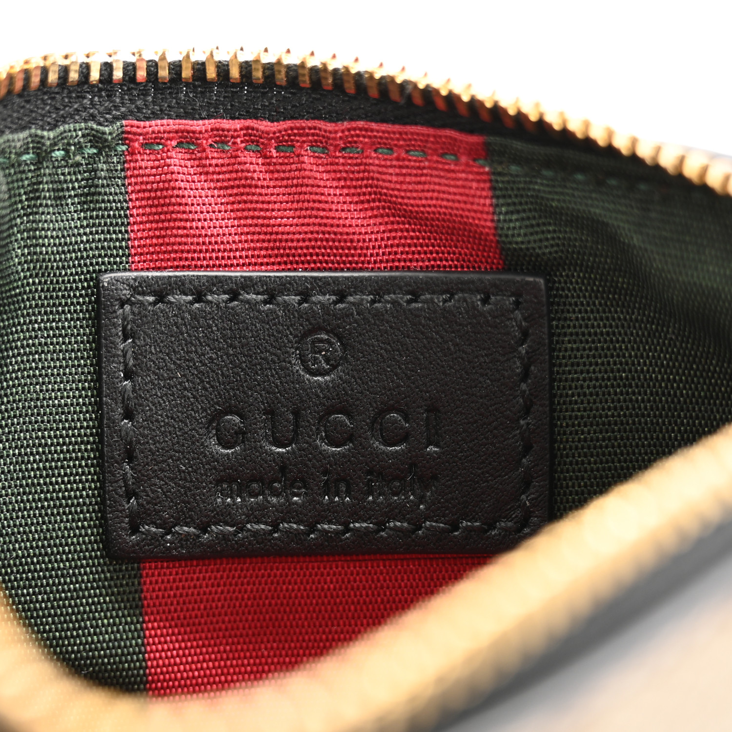 GUCCI　KEYcase＆財布 GUCCI GG Supreme Monogram Selleria Key Case Beige Black