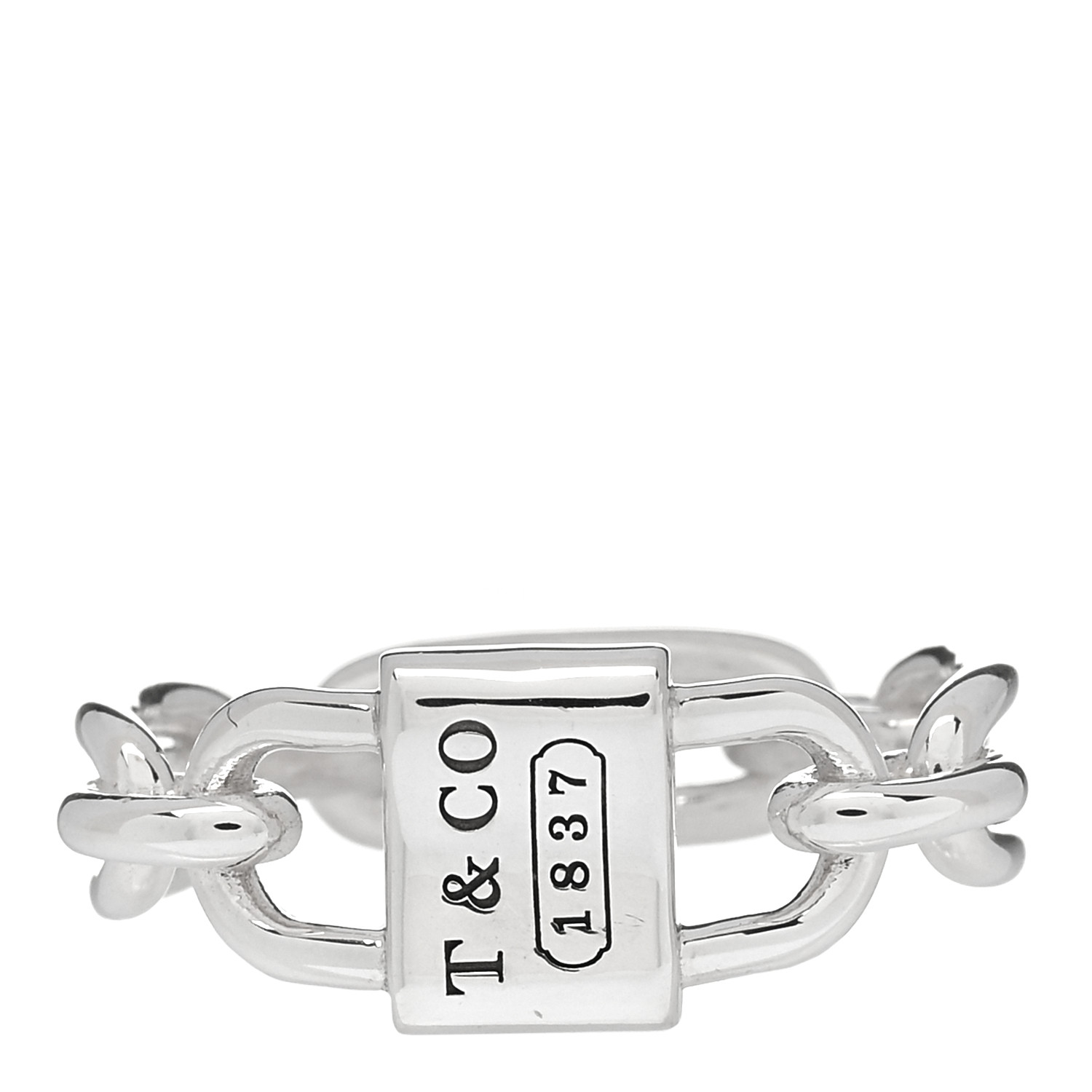 【Tiffany & Co】Tiffany 1837 Small Double Lock リング Tiffany 1837™ Small Double Lock Ring in Sterling Silver