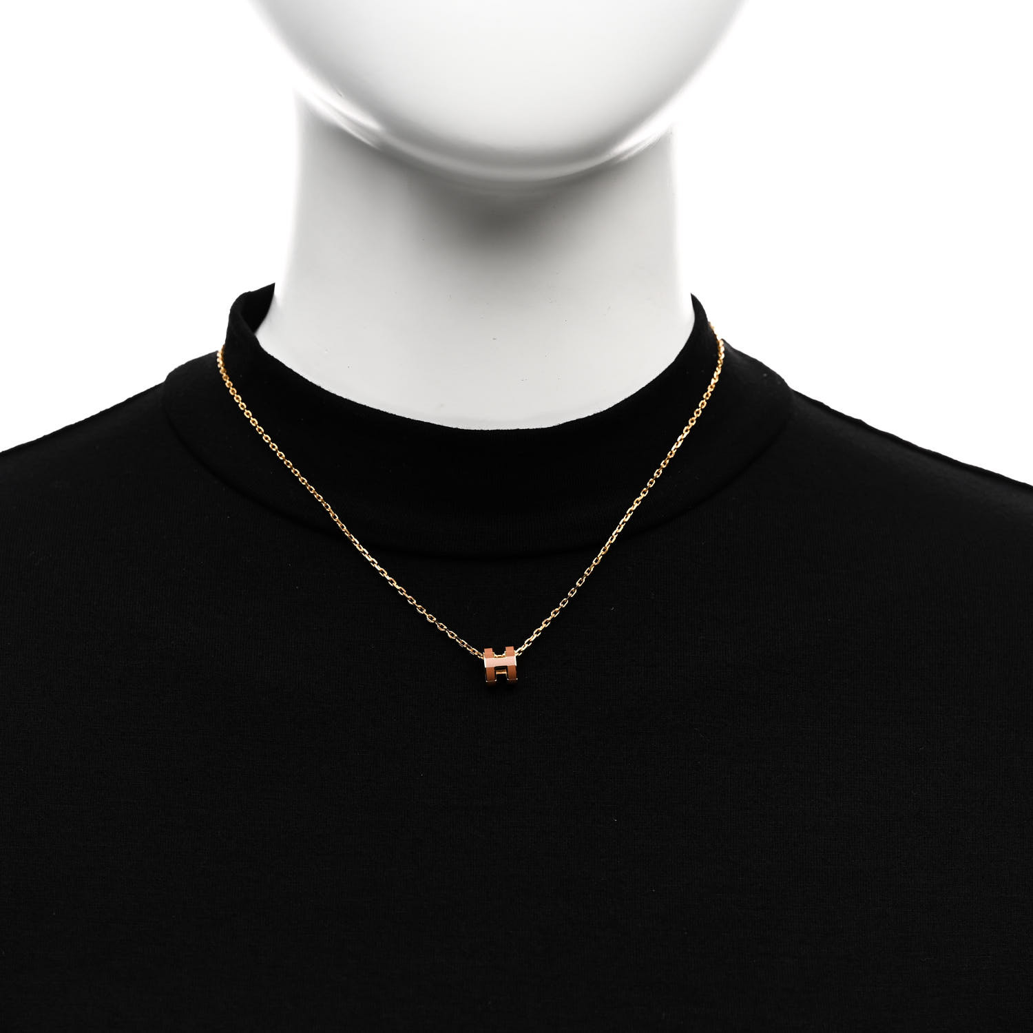 大人気 ☆HERMES☆ Mini Pop H Pendant ローズゴールドチェーン Mini Pop H pendant | Hermès USA