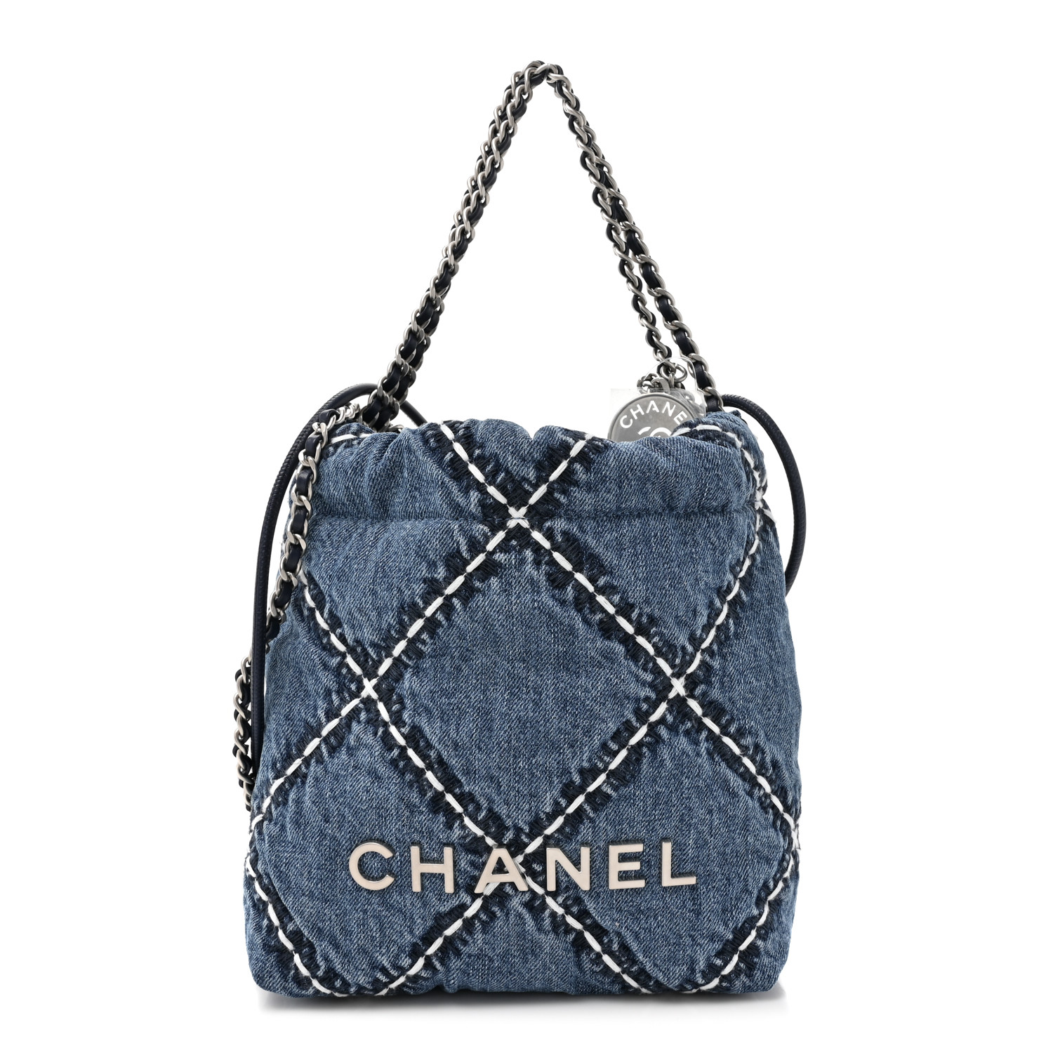【CHANEL】Quilted Mini Rectangular denim Caviar★ショルダー Chanel Blue Quilted Denim Mini VIP Crossbody Flap Bag
