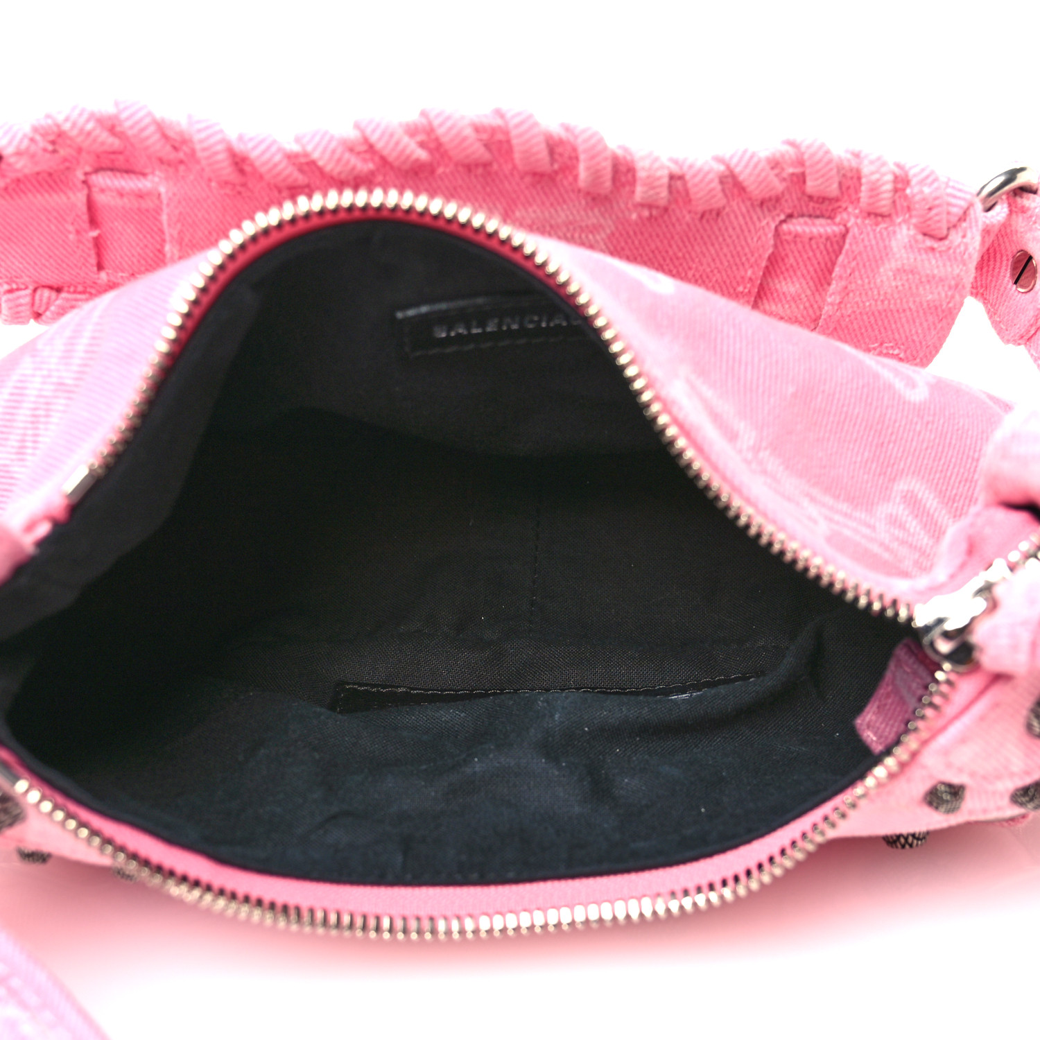 送料込 BALENCIAGA LE CAGOLE XS SHOULDER BAG BB MONOGRAM Balenciaga Le Cagole XS BB Monogram Denim Shoulder Bag
