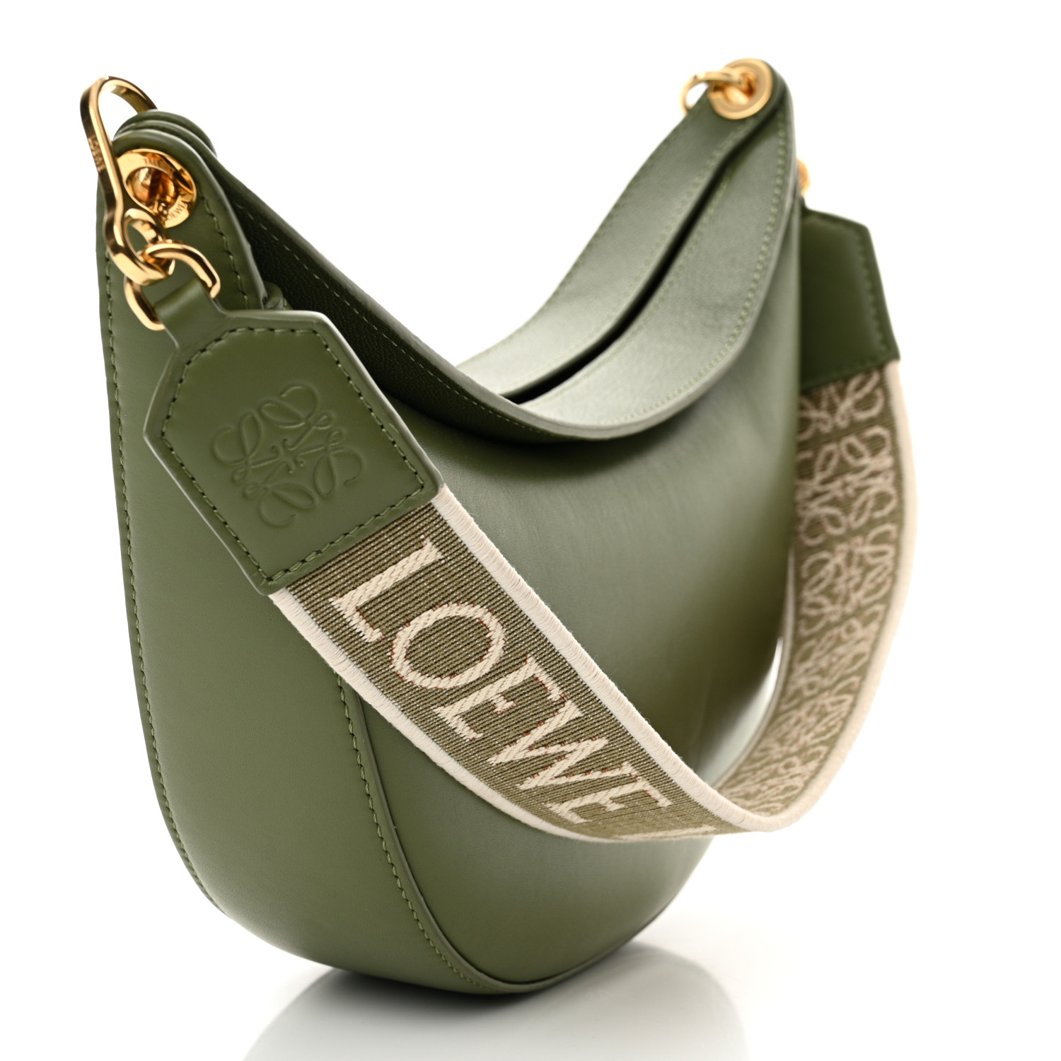 Satin Calf & Jacquard ☆LOEWE☆ LUNA ホーボーバッグ AVOCADO org.jpg
