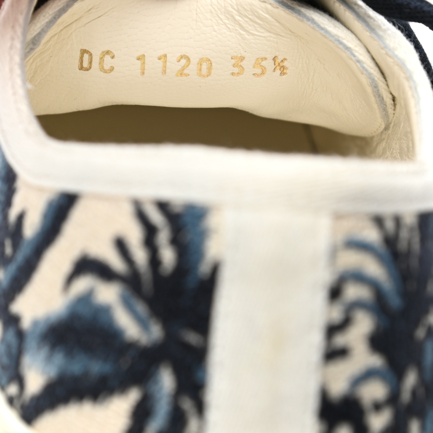 CHRISTIAN DIOR Canvas Palms Embroidered Womens Walk'N'Dior