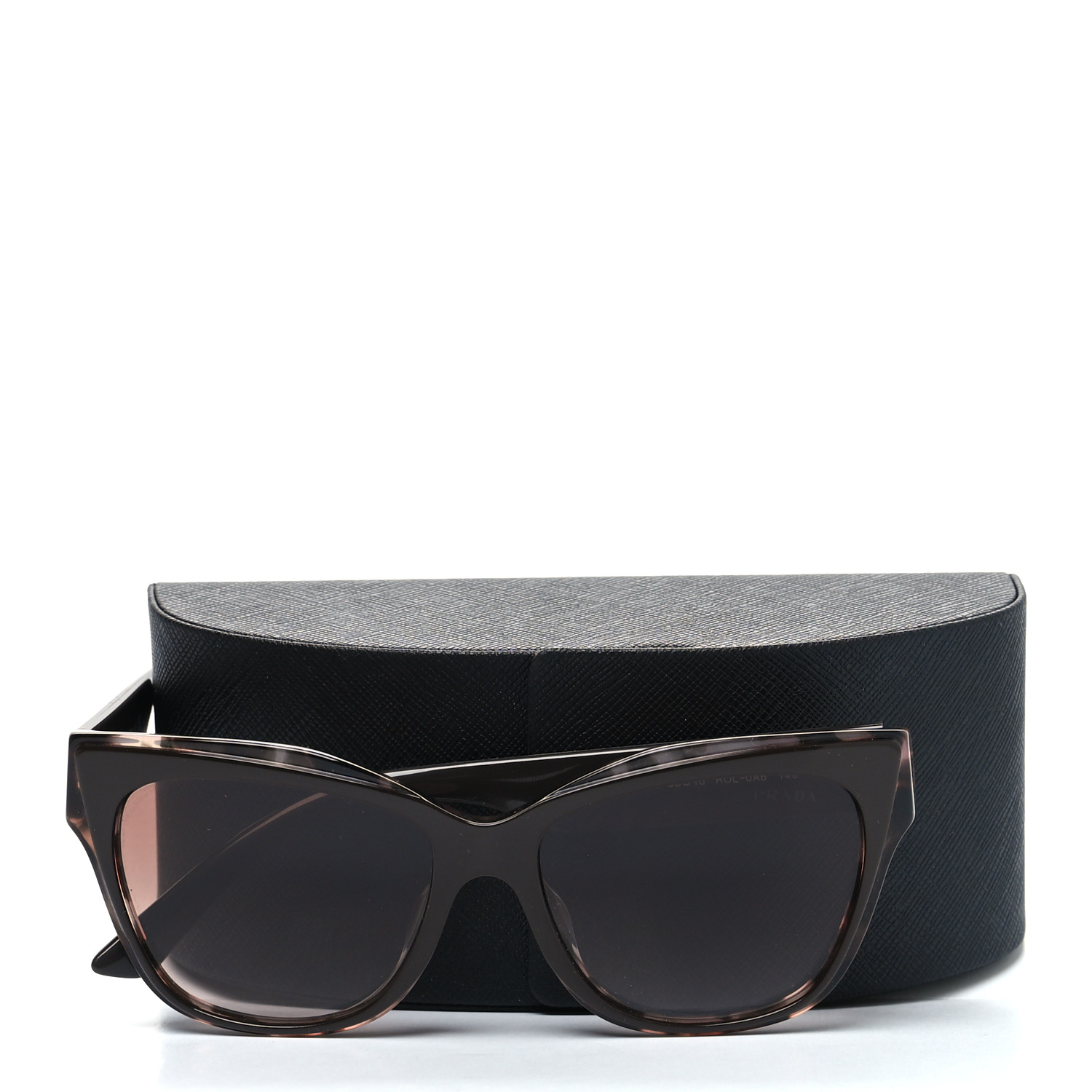 PRADA Acetate Cat Eye Sunglasses SPR 23X-F Brown 1258832