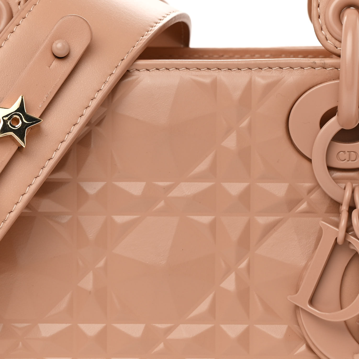 CHRISTIAN DIOR Calfskin Cannage Diamond Small My ABCDior