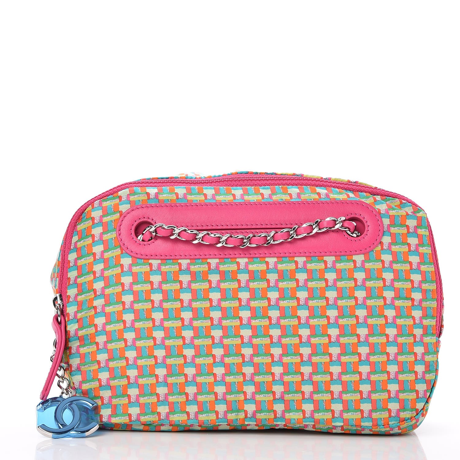 CHANEL Rubber Quilted Lambskin Coco Rain Camera Bag Pink