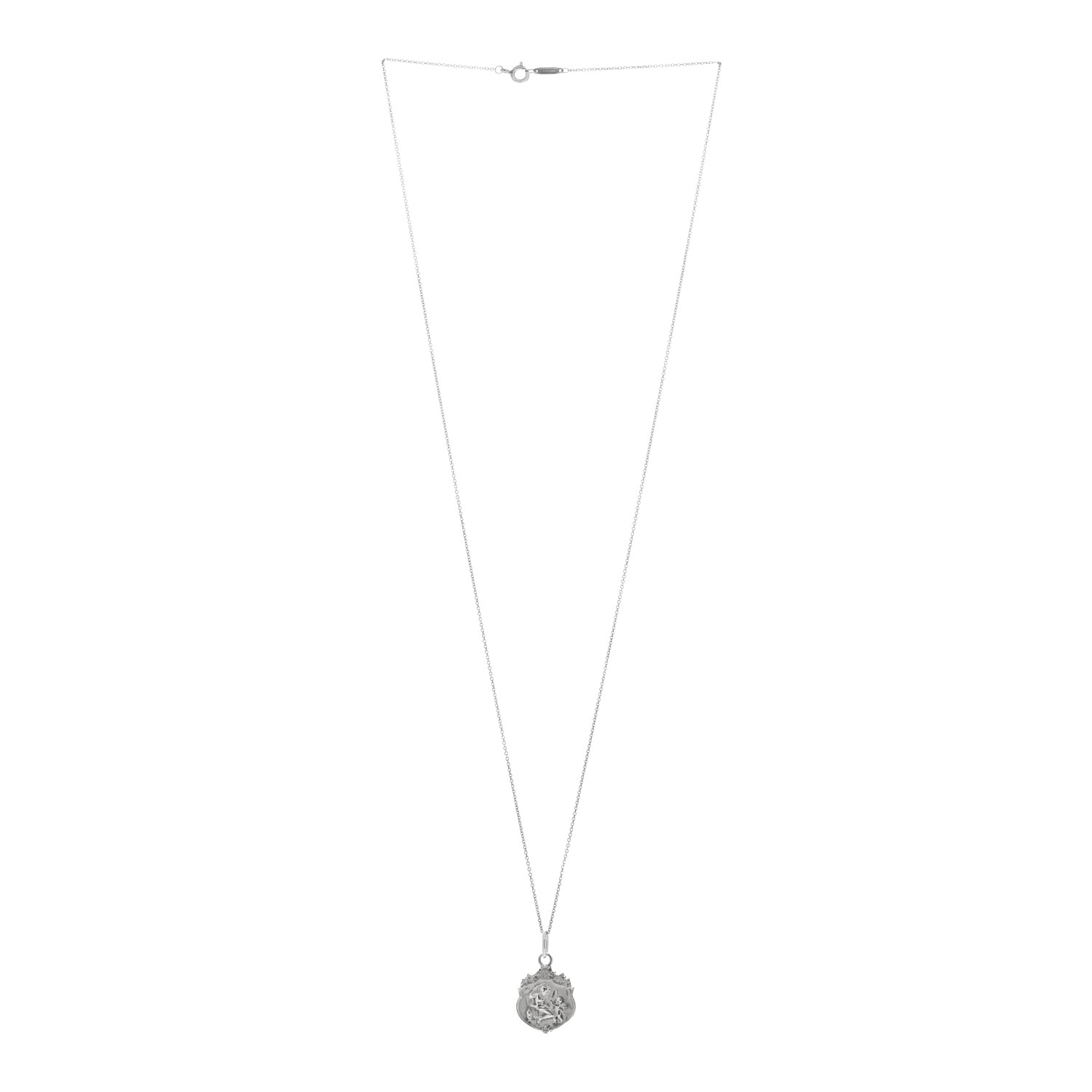 TIFFANY Sterling Silver Olympian Beauty Pendant Necklace