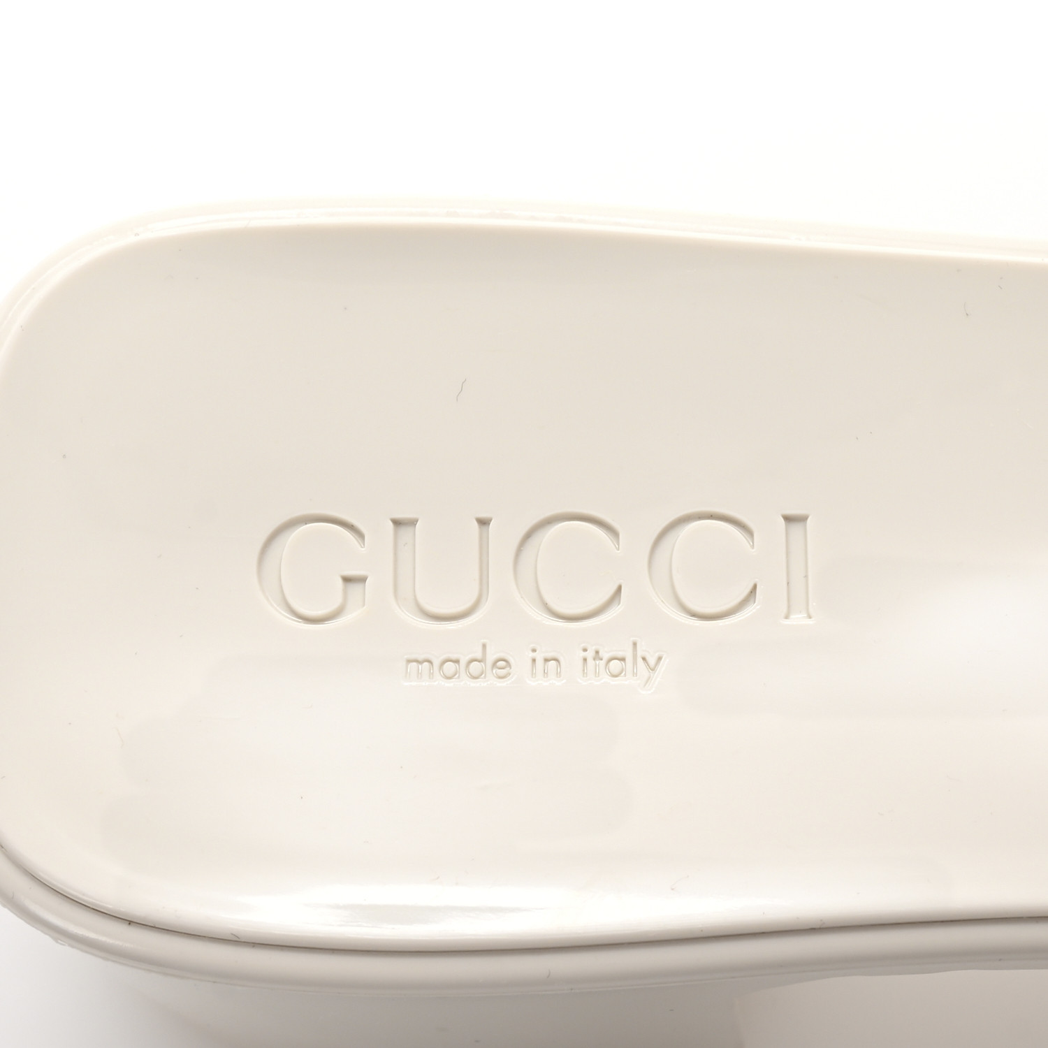 GUCCI Rubber Gucci Logo Womens Platform 20/60mm Slide