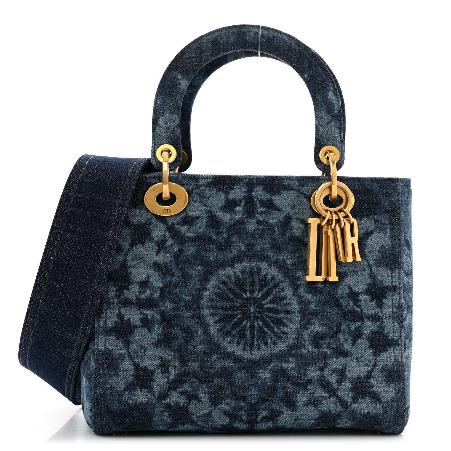 CHRISTIAN DIOR Denim Medium KaleiDiorscopic Lady Dior Blue