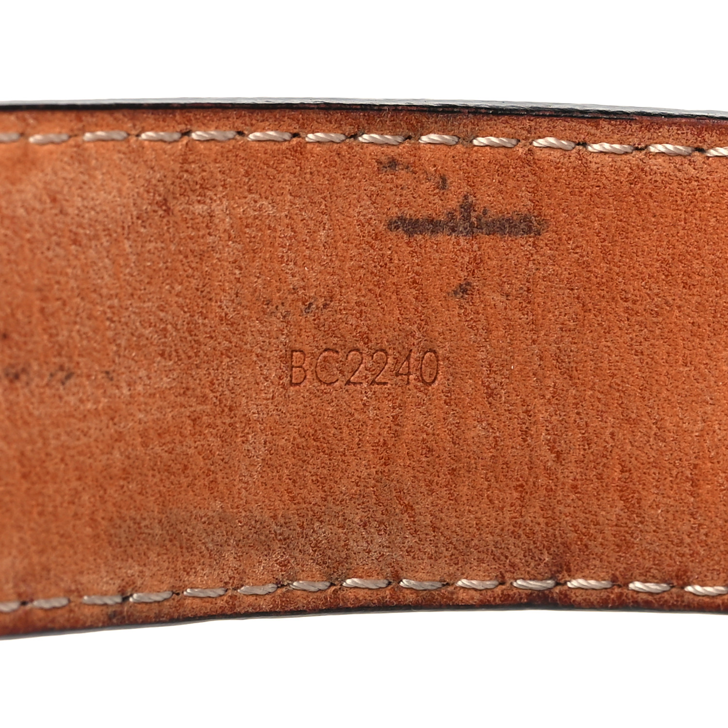 LOUIS VUITTON Epi 30mm LV Initiales Belt 95 38 Black 1689960