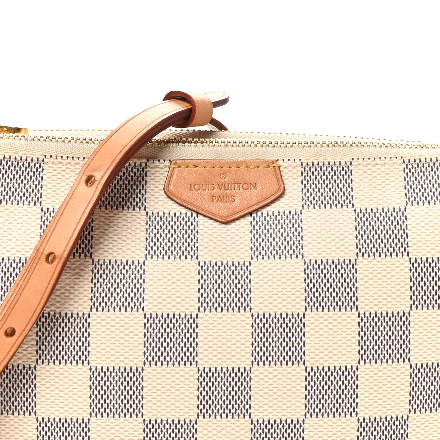 Louis Vuitton キャンプ LOUIS VUITTON Damier Azur Double Zip Pochette 1687984