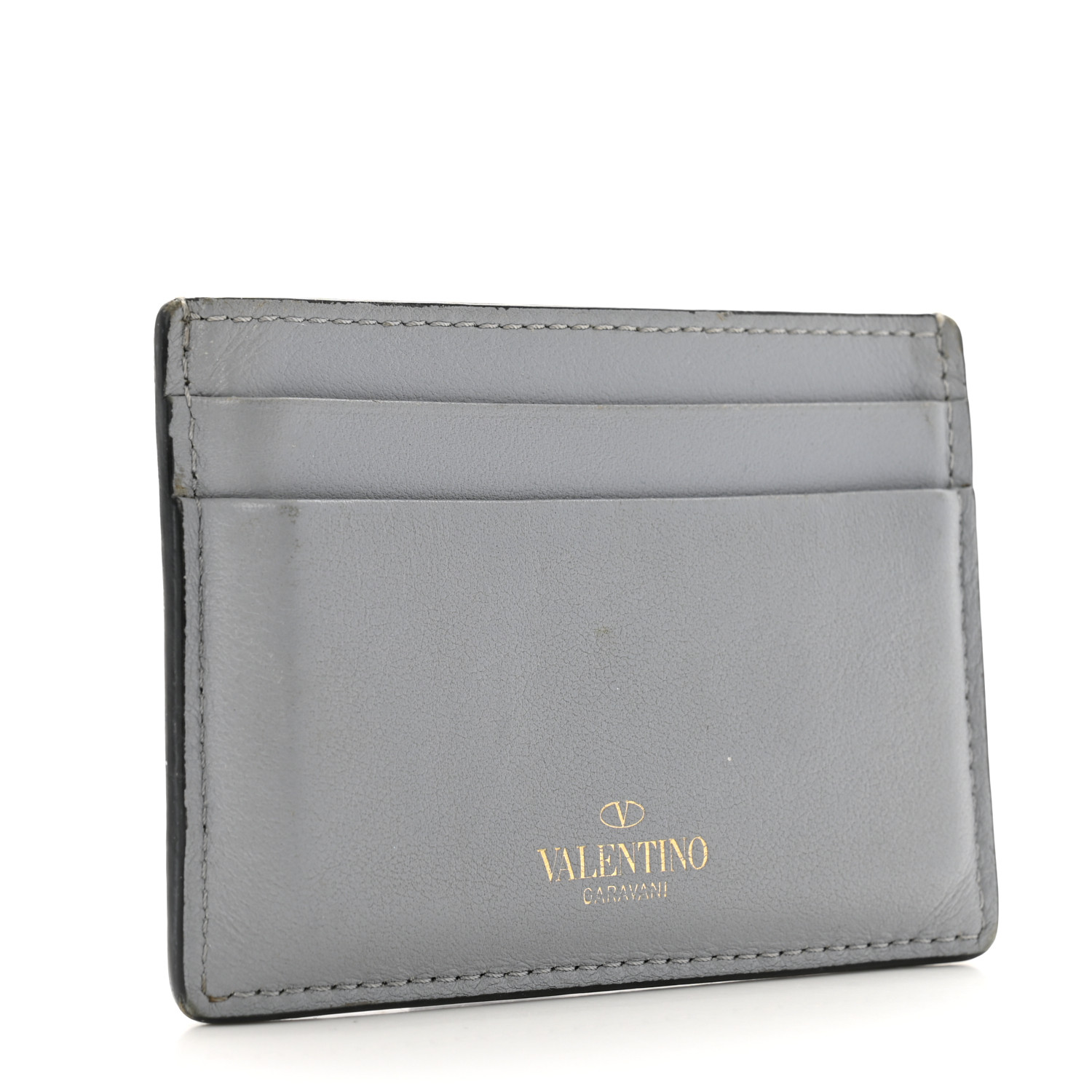 【関税&送料込】Valentino Garavani Rockstud Leather Cardhold Valentino Garavani Rockstud Leather Zip Coin Purse/Card