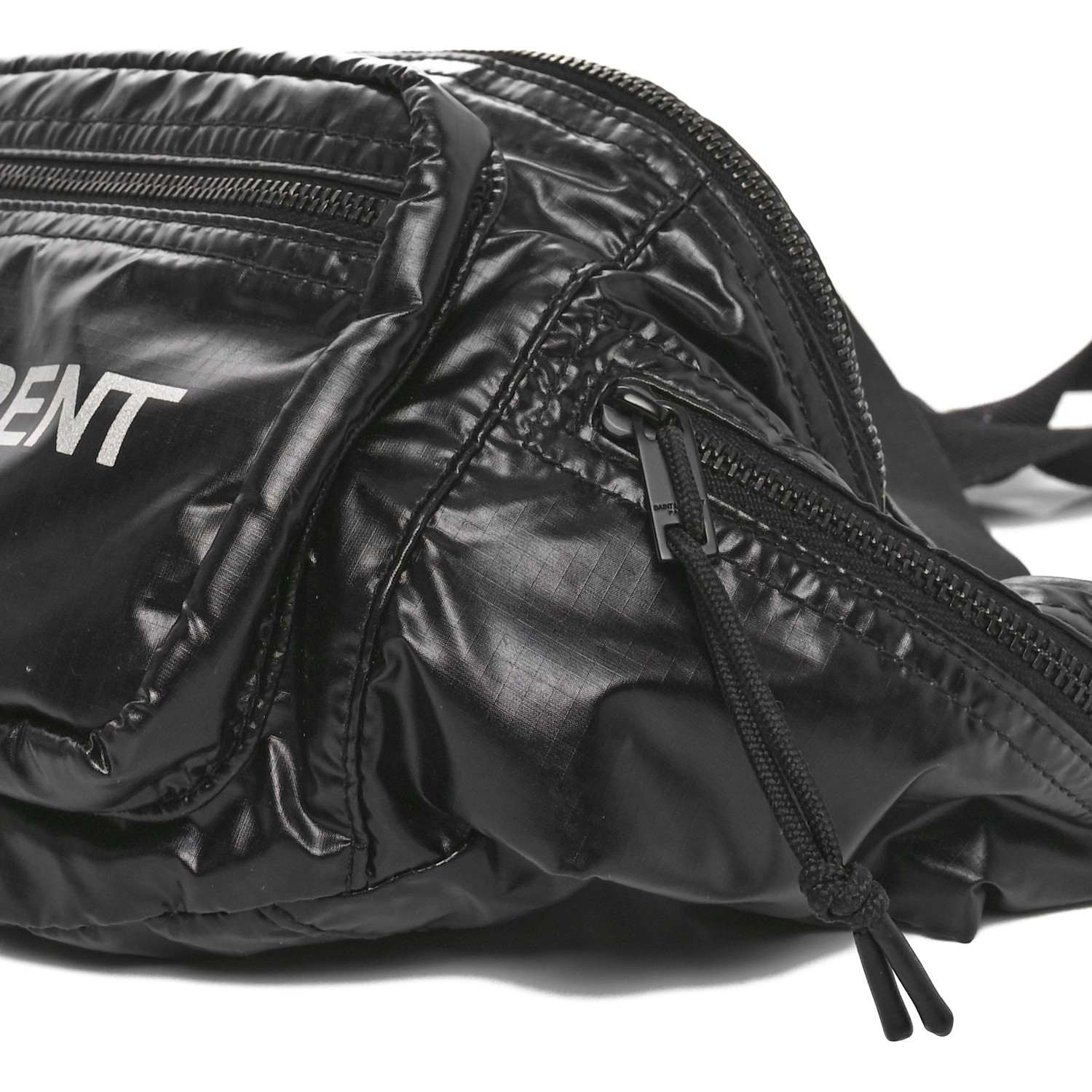 SAINT LAURENT Nylon Logo Nuxx Body Belt Bag Black 1689645