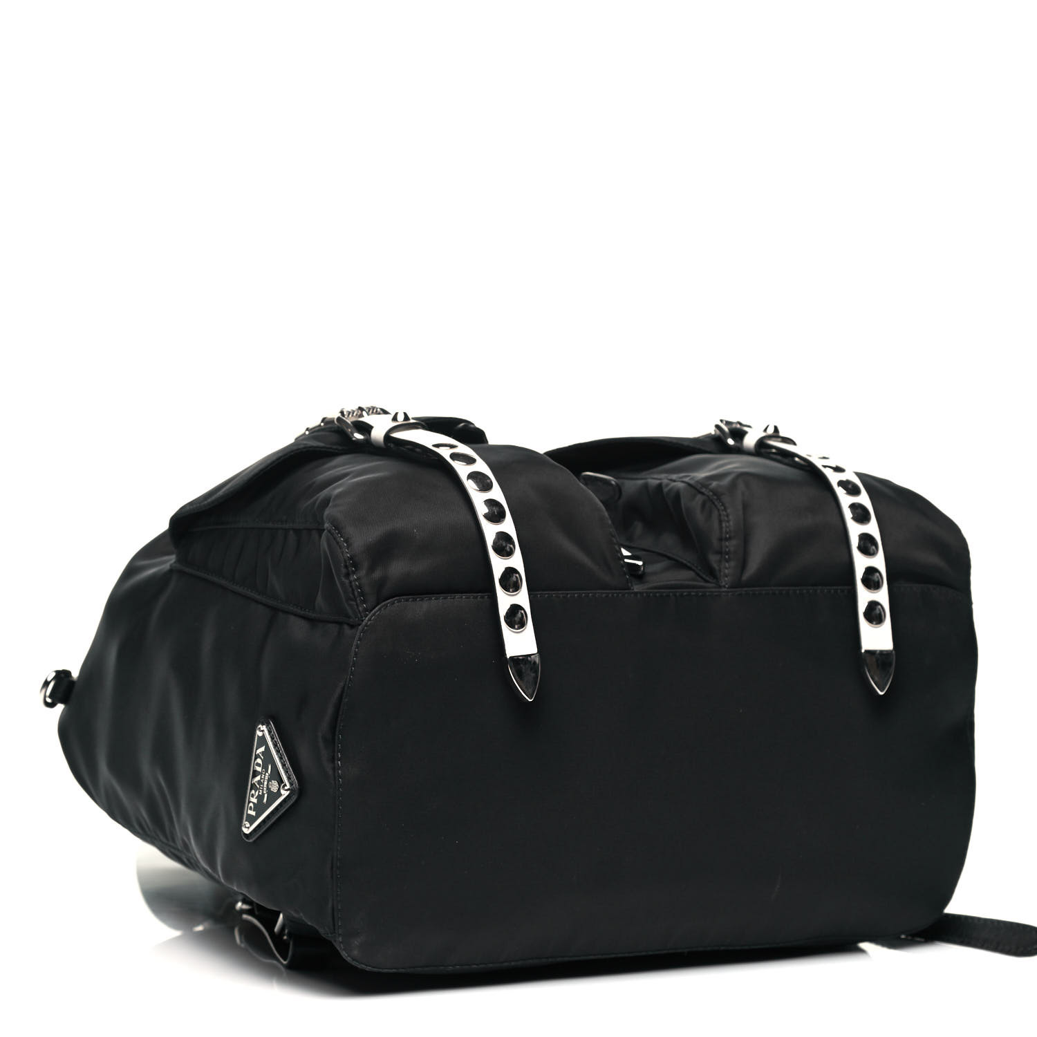 バッグ PRADA nylon backpack black Prada // Black Nylon Large Logo Backpack – VSP Consignment