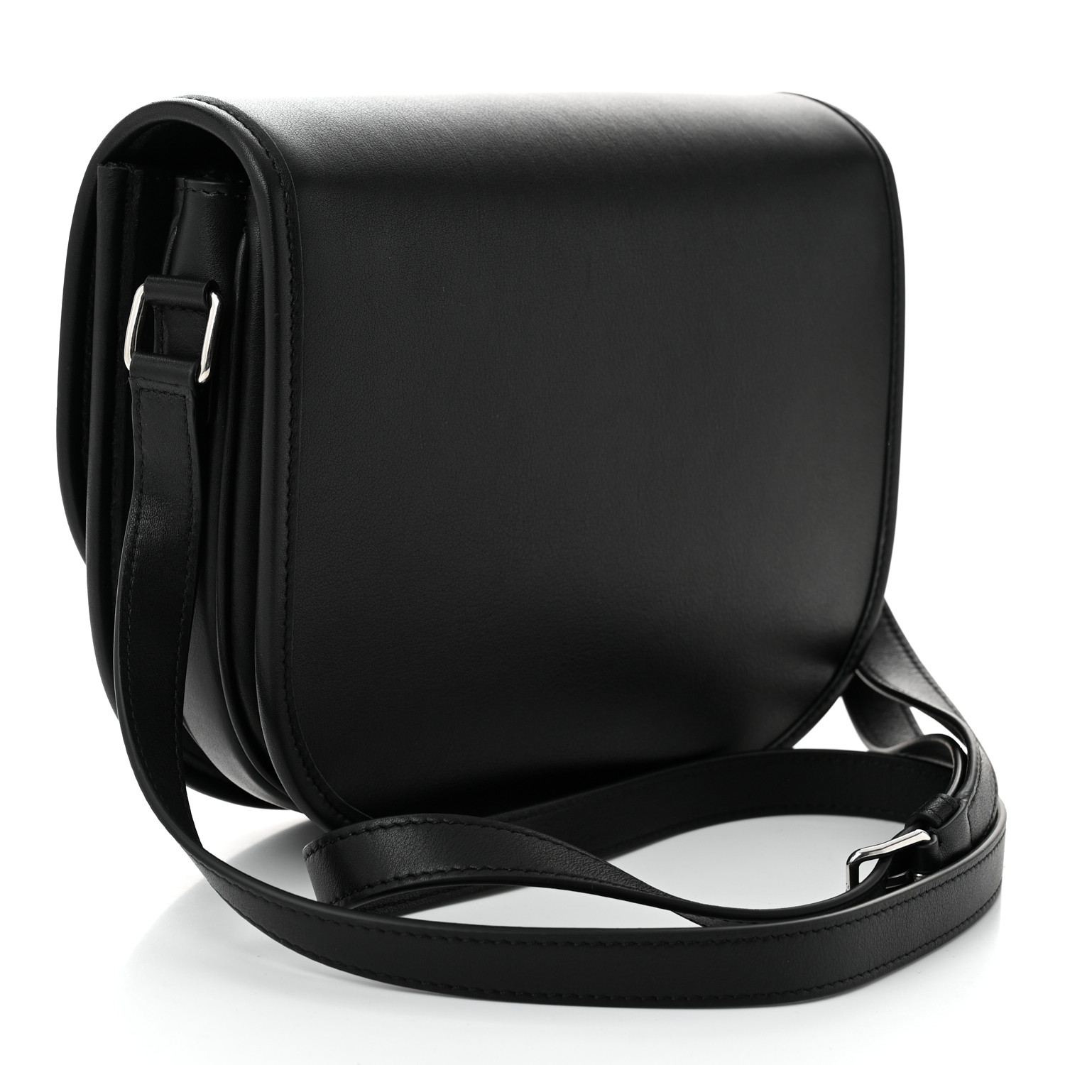 CELINE Supple Calfskin Medium Triomphe Besace Black 1659754