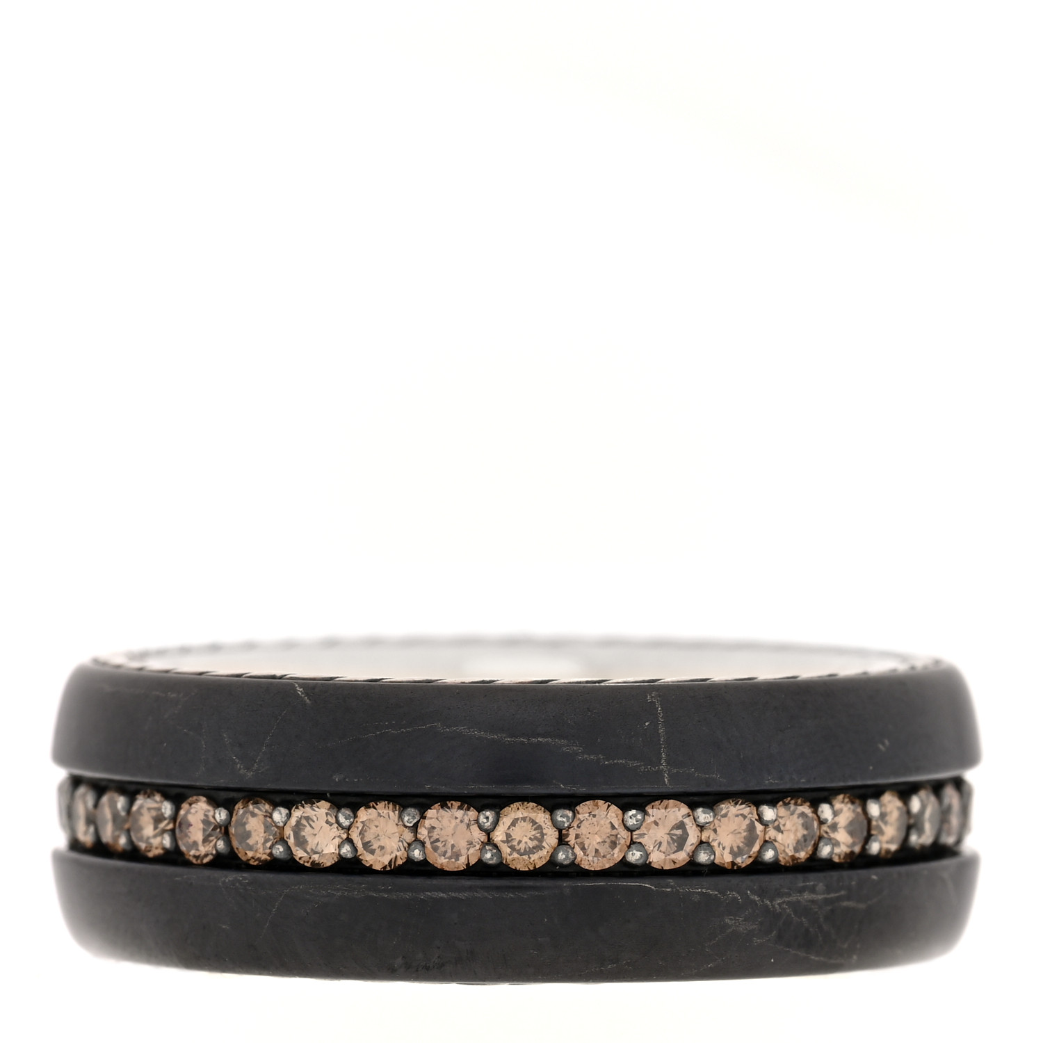 DAVID YURMAN Titanium Sterling Silver Diamond Streamline
